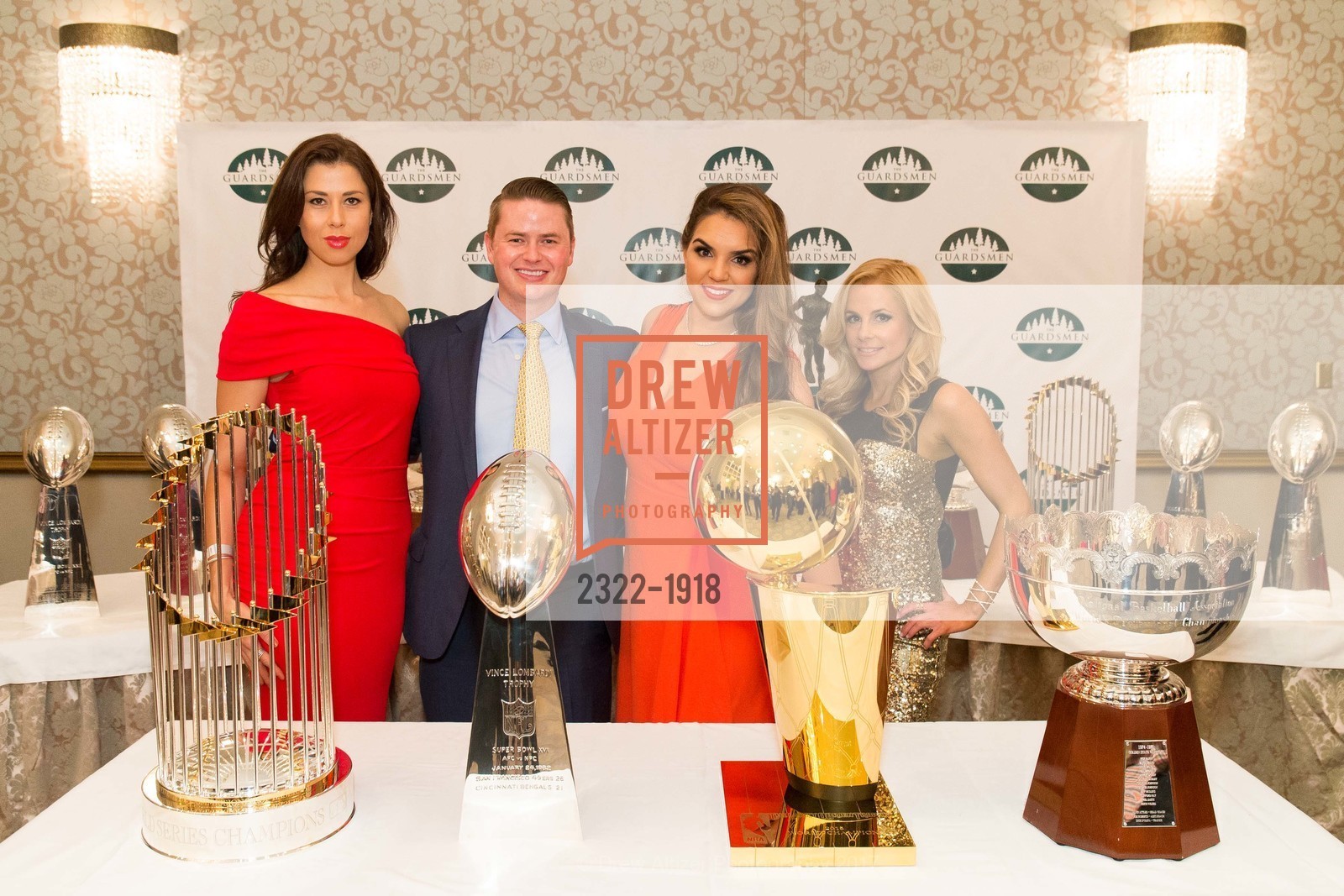Rose Uzunova, Kneil Kay, Anjou Ahlborn Kay, Rebecca Deelo, The 29th Annual Guardsmen Celebrity Dinner & Sports Auction, Fairmont Hotel. 950 Mason St, February 9th, 2017, Photo #2322-1918 Rose Uzunova, Kneil Kay, Anjou Ahlborn Kay, Rebecca Deelo, Photo #2322-1918