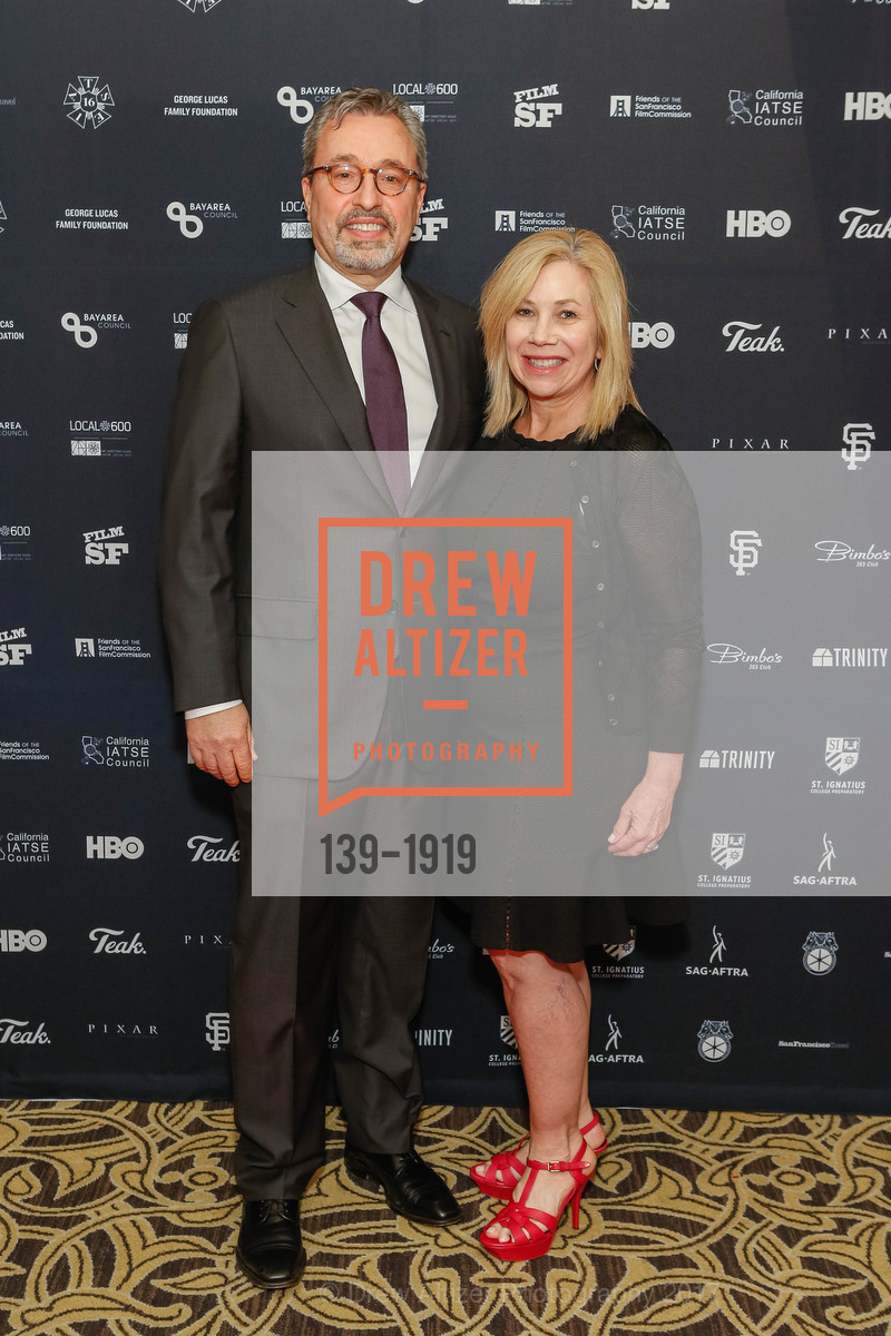 Michael Barnathan, Charla Barnathan, Friends of the San Francisco Film Commission - Tribute to Chris Columbus, Fairmont San Francisco-Hotel, Gold Room. 950 Mason St, February 9th, 2017, Photo #139-1919 Michael Barnathan, Charla Barnathan, Photo #139-1919