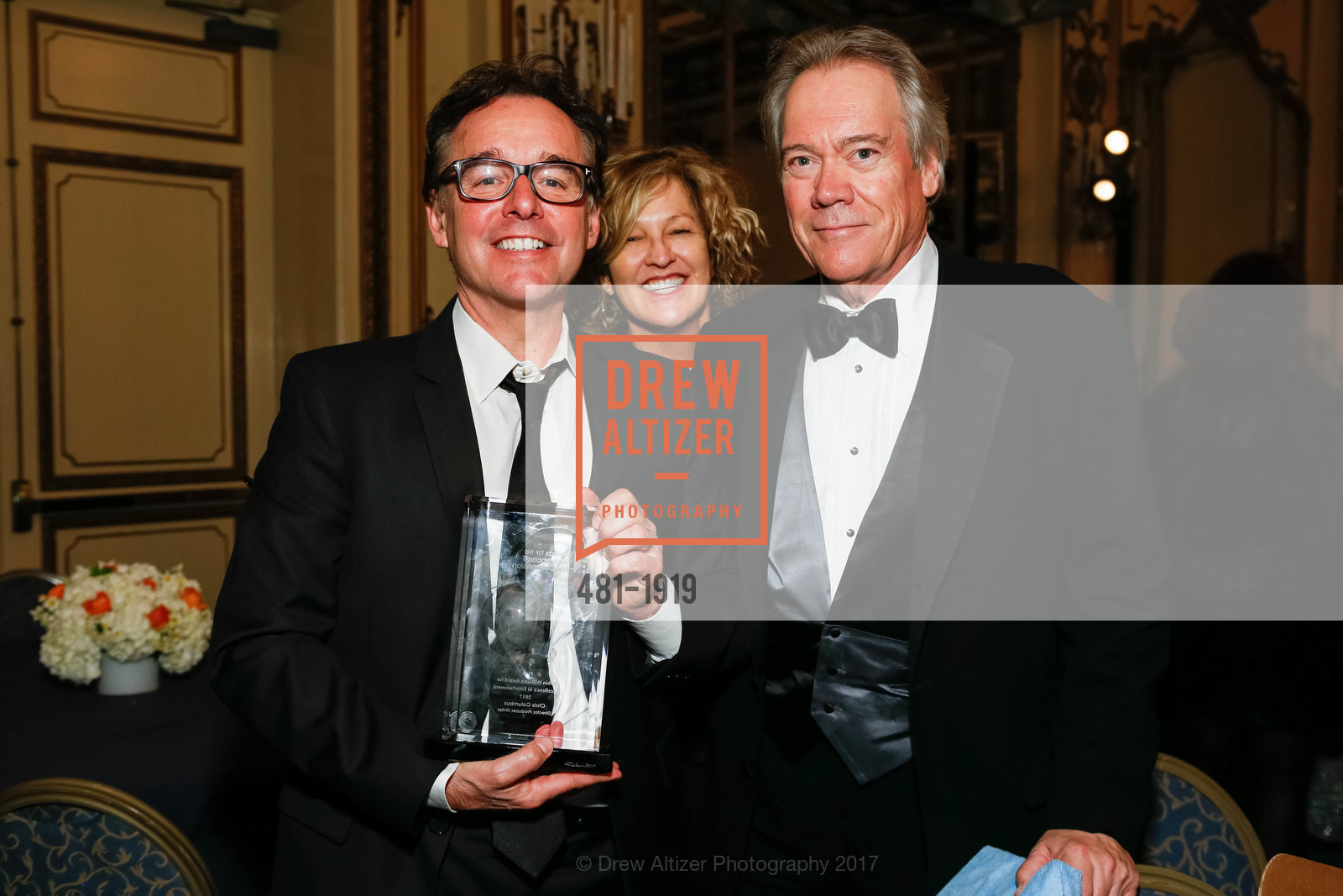Chris Columbus, Lori Shockley, Jim McCullough, Friends of the San Francisco Film Commission - Tribute to Chris Columbus, Fairmont San Francisco-Hotel, Gold Room. 950 Mason St, February 9th, 2017, Photo #481-1919 Chris Columbus, Lori Shockley, Jim McCullough, Photo #481-1919