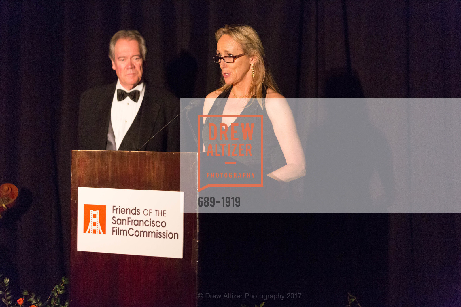 Jim McCullough, Susannah Greason Robbins, Friends of the San Francisco Film Commission - Tribute to Chris Columbus, Fairmont San Francisco-Hotel, Gold Room. 950 Mason St, February 9th, 2017, Photo #689-1919 Jim McCullough, Susannah Greason Robbins, Photo #689-1919