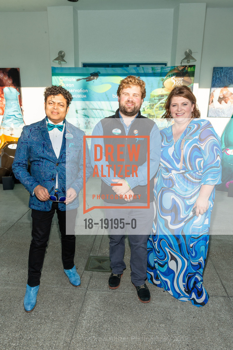 George Jacob, Patrick Doran, Vicki De Witt, Aquarium by the Bay Blue Marble Benefit 2019, Aquarium Of The Bay. Pier 39, September 20th, 2019, Photo #18-19195-0 George Jacob, Patrick Doran, Vicki De Witt, Photo #18-19195-0