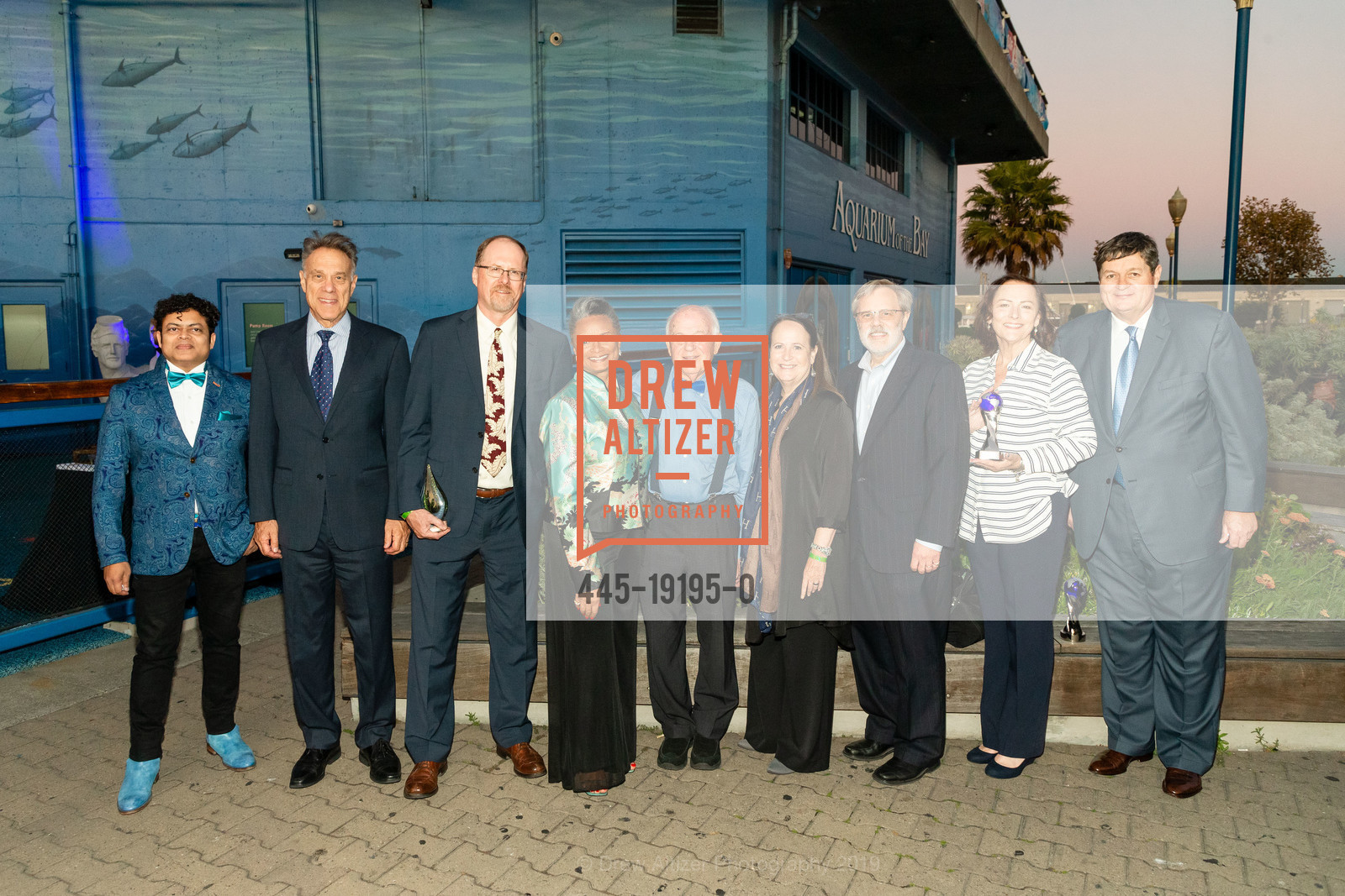 George Jacob, Steve Machtinger, Barry Nelson, Angelique Tompkins, Ed Ueber, Felicia Marcus, Taylor Safford, Denise Rasmussen, Dean Morehous, Aquarium by the Bay Blue Marble Benefit 2019, Aquarium Of The Bay. Pier 39, September 20th, 2019, Photo #445-19195-0 George Jacob, Steve Machtinger, Barry Nelson, Angelique Tompkins, Ed Ueber, Felicia Marcus, Taylor Safford, Denise Rasmussen, Dean Morehous, Photo #445-19195-0
