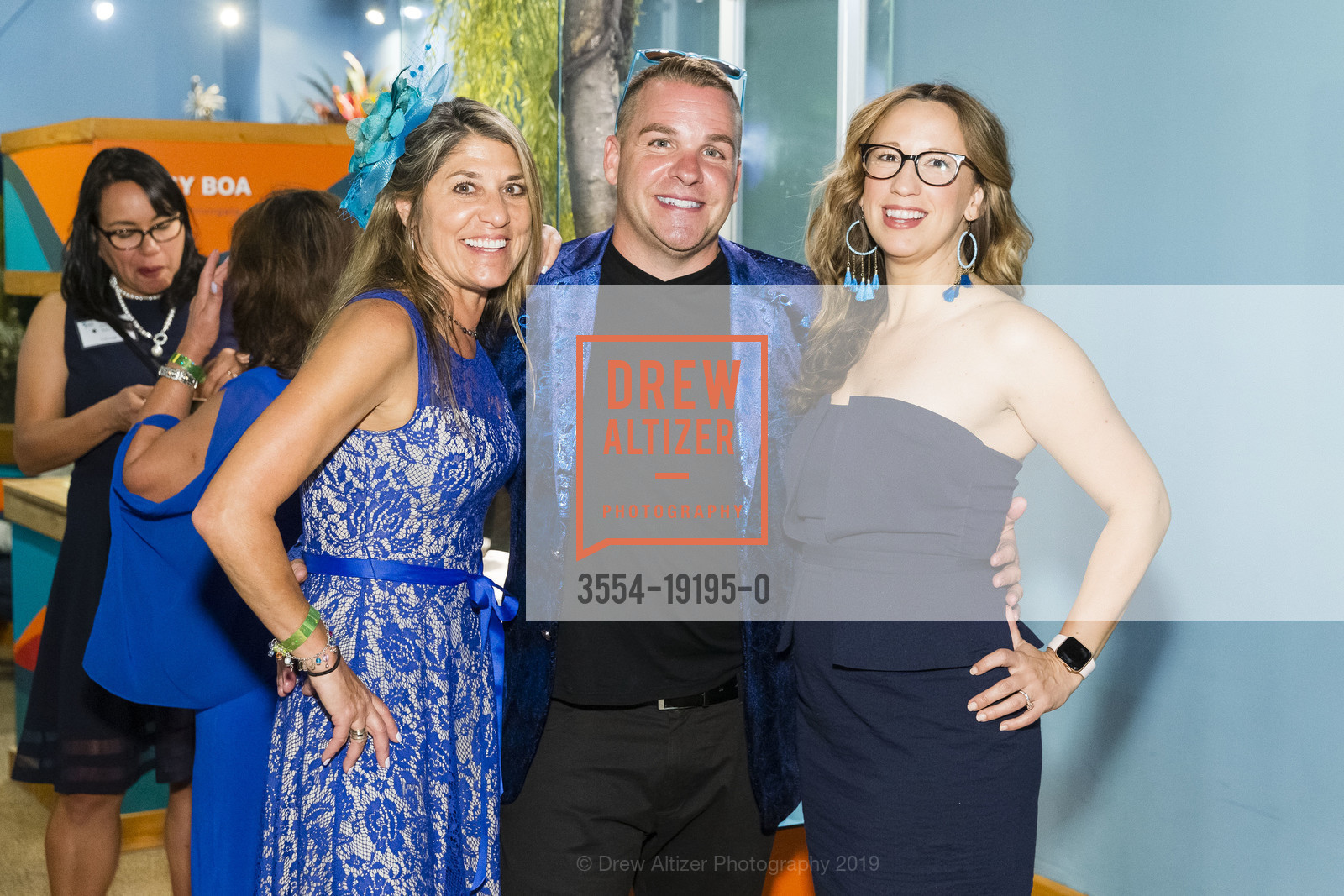 Jenny Rauh, Travis Becker, Tiffany Baker, Aquarium by the Bay Blue Marble Benefit 2019, Aquarium Of The Bay. Pier 39, September 20th, 2019, Photo #3554-19195-0 Jenny Rauh, Travis Becker, Tiffany Baker, Photo #3554-19195-0