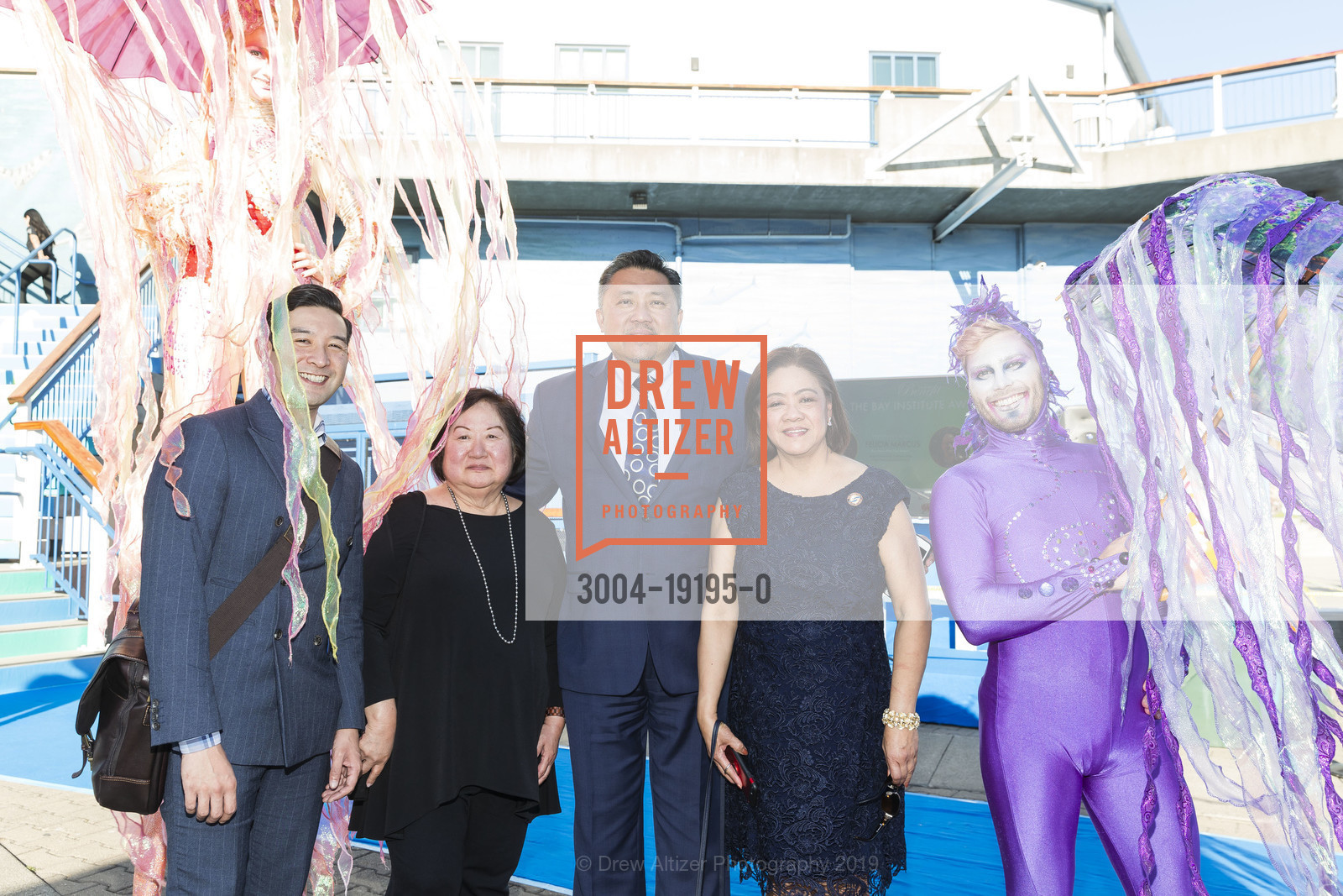 Matthew Salvan, Faye Fukuda, Jerome Espiritu, Linda Silverio, Graham Roth, Aquarium by the Bay Blue Marble Benefit 2019, Aquarium Of The Bay. Pier 39, September 20th, 2019, Photo #3004-19195-0 Matthew Salvan, Faye Fukuda, Jerome Espiritu, Linda Silverio, Graham Roth, Photo #3004-19195-0
