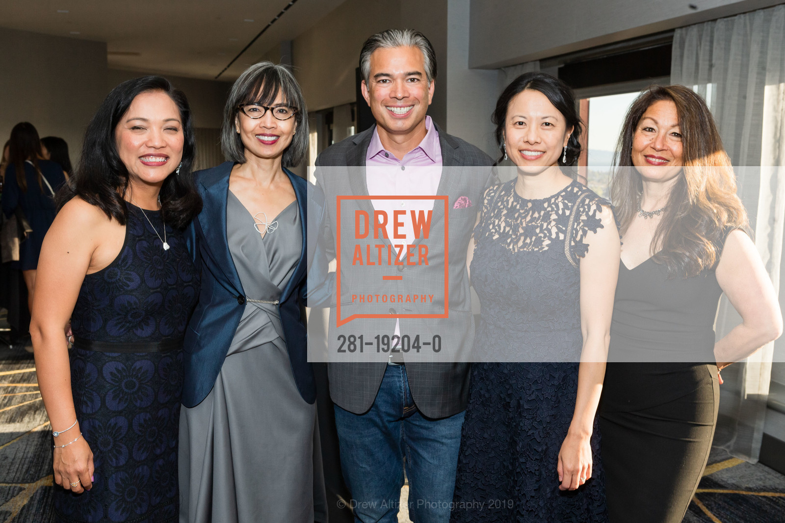 Thu Quach, Ninez Ponce, Rob Bonta, Julia Liou, Sara Ying Rounsaville, Asian Health Services 45th Annual Gala, Oakland Marriott City Center. 1001 Broadway, September 21st, 2019, Photo #281-19204-0 Thu Quach, Ninez Ponce, Rob Bonta, Julia Liou, Sara Ying Rounsaville, Photo #281-19204-0