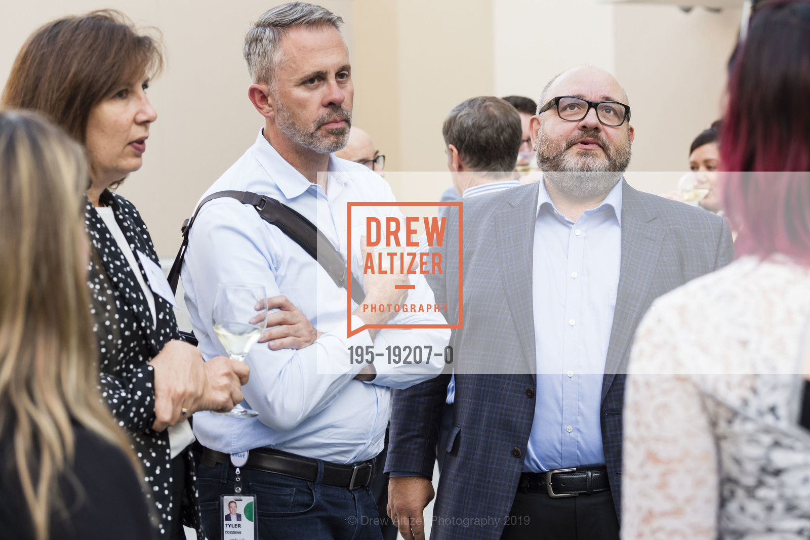 Tyler Cozzens, Jim Basile, Oshman Family JCC hosts Words to the Wise, Oshman Family JCC, Schultz Cultural Hall. 3921 Fabian Way, Palo Alto, CA 94303, September 19th, 2019, Photo #195-19207-0 Tyler Cozzens, Jim Basile, Photo #195-19207-0
