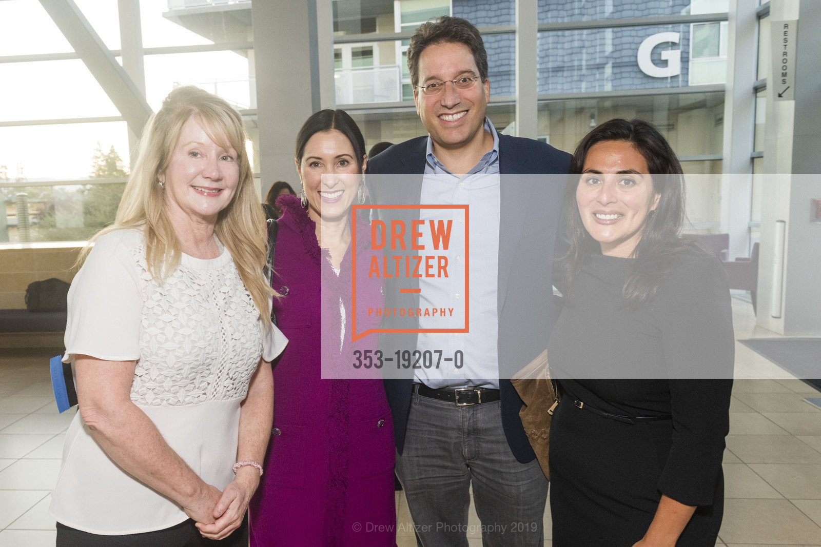 Laurie Shelby, Ellen Ehrenpreis, Ira Ehrenpreis, Yesenia Villasenor, Oshman Family JCC hosts Words to the Wise, Oshman Family JCC, Schultz Cultural Hall. 3921 Fabian Way, Palo Alto, CA 94303, September 19th, 2019, Photo #353-19207-0 Laurie Shelby, Ellen Ehrenpreis, Ira Ehrenpreis, Yesenia Villasenor, Photo #353-19207-0