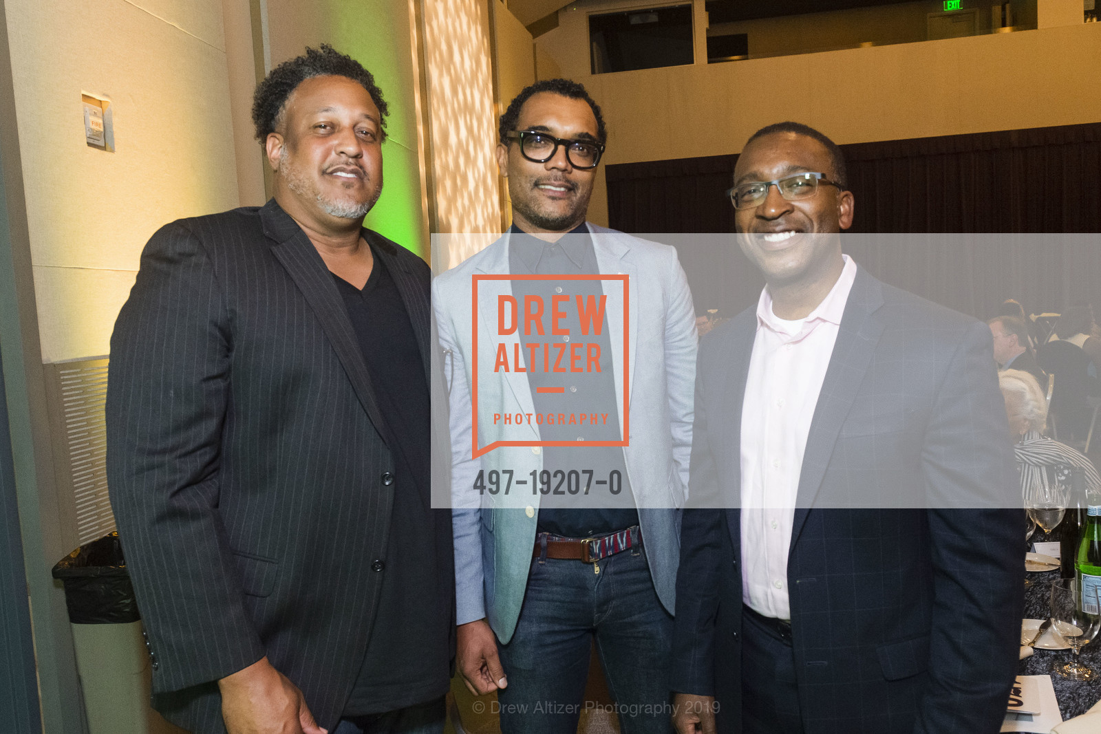 Jason Newell, Matthew Irwin, Justin Pierce, Oshman Family JCC hosts Words to the Wise, Oshman Family JCC, Schultz Cultural Hall. 3921 Fabian Way, Palo Alto, CA 94303, September 19th, 2019, Photo #497-19207-0 Jason Newell, Matthew Irwin, Justin Pierce, Photo #497-19207-0