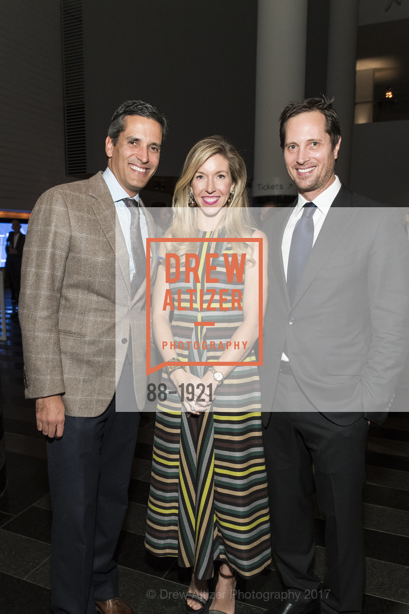 Wyatt Gruber, Jane Gruber, Jonathan Gans, SFMOMA Director's Circle Dinner, SFMOMA. 151 Third St, SF, February 8th, 2017, Photo #88-1921 Wyatt Gruber, Jane Gruber, Jonathan Gans, Photo #88-1921