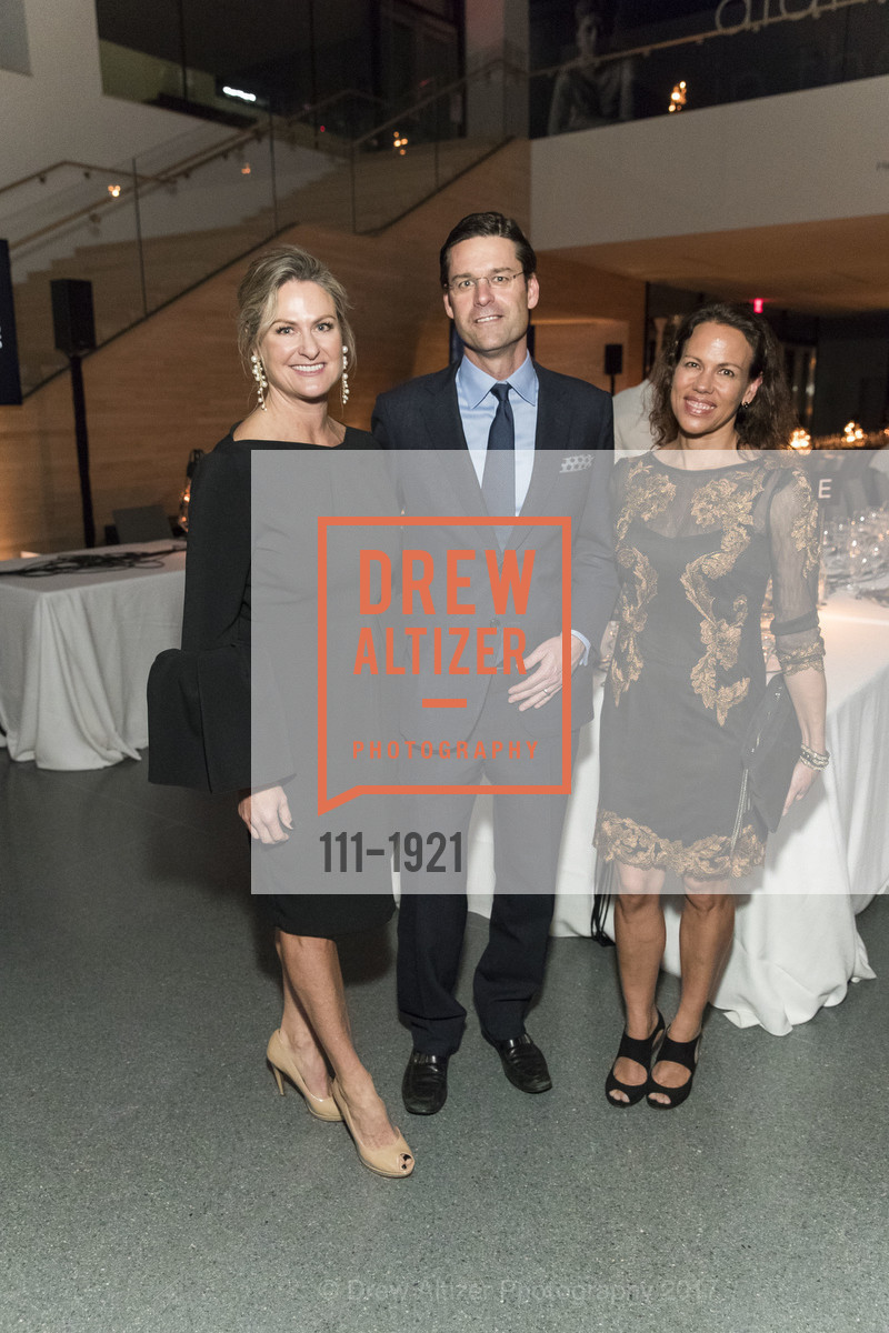 Kim Anstatt Morton, Ian Morton, Heather Zehren Albinson, SFMOMA Director's Circle Dinner, SFMOMA. 151 Third St, SF, February 8th, 2017, Photo #111-1921 Kim Anstatt Morton, Ian Morton, Heather Zehren Albinson, Photo #111-1921