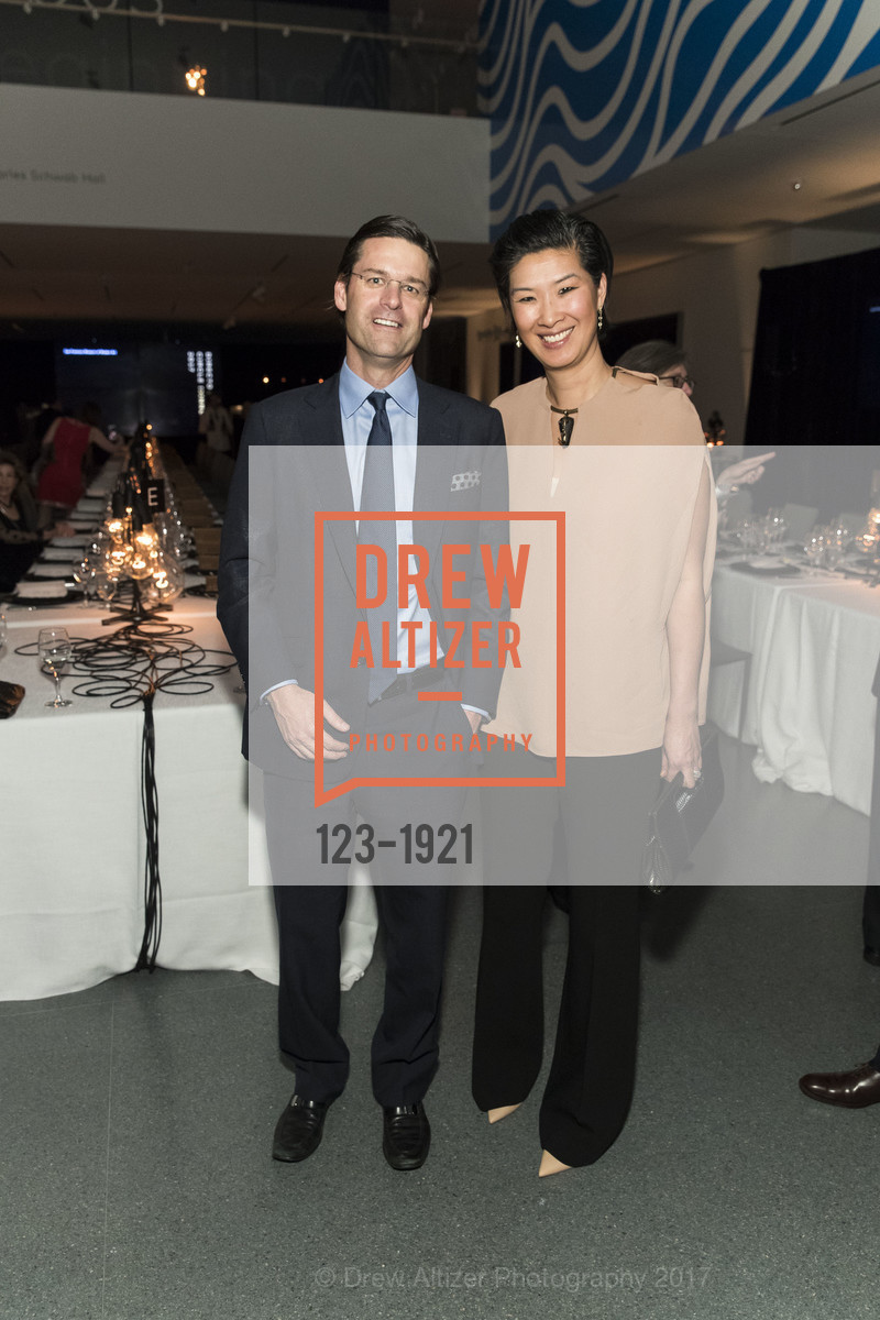 Ian Morton, Wayee Chu, SFMOMA Director's Circle Dinner, SFMOMA. 151 Third St, SF, February 8th, 2017, Photo #123-1921 Ian Morton, Wayee Chu, Photo #123-1921