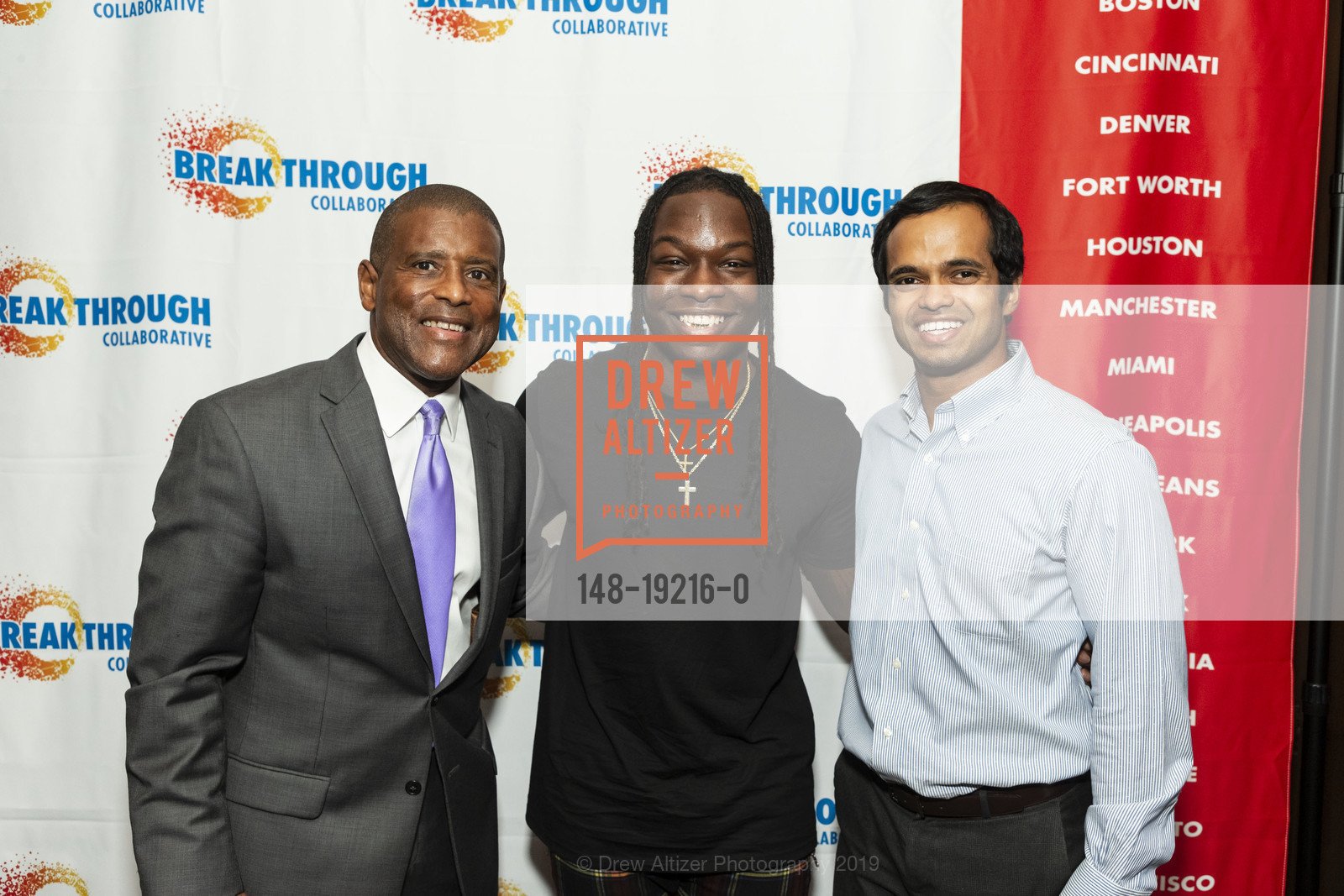 Joe Breedlove, Chris Lee, Aditya Kaddu, Catch The Breakthrough Spirit Luncheon 2019, Julia Morgan Ballroom. 465 California, September 26th, 2019, Photo #148-19216-0 Joe Breedlove, Chris Lee, Aditya Kaddu, Photo #148-19216-0