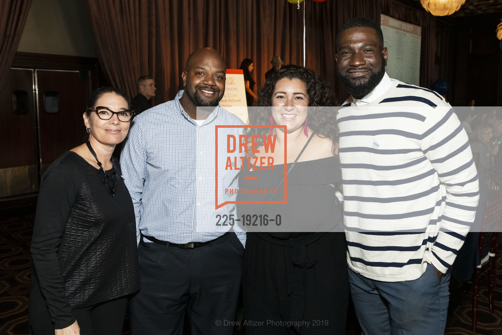 Nicole Kaufmann, Eugene Harris, Gia Maxwell, Webber Charles, Catch The Breakthrough Spirit Luncheon 2019, Julia Morgan Ballroom. 465 California, September 26th, 2019, Photo #225-19216-0 Nicole Kaufmann, Eugene Harris, Gia Maxwell, Webber Charles, Photo #225-19216-0