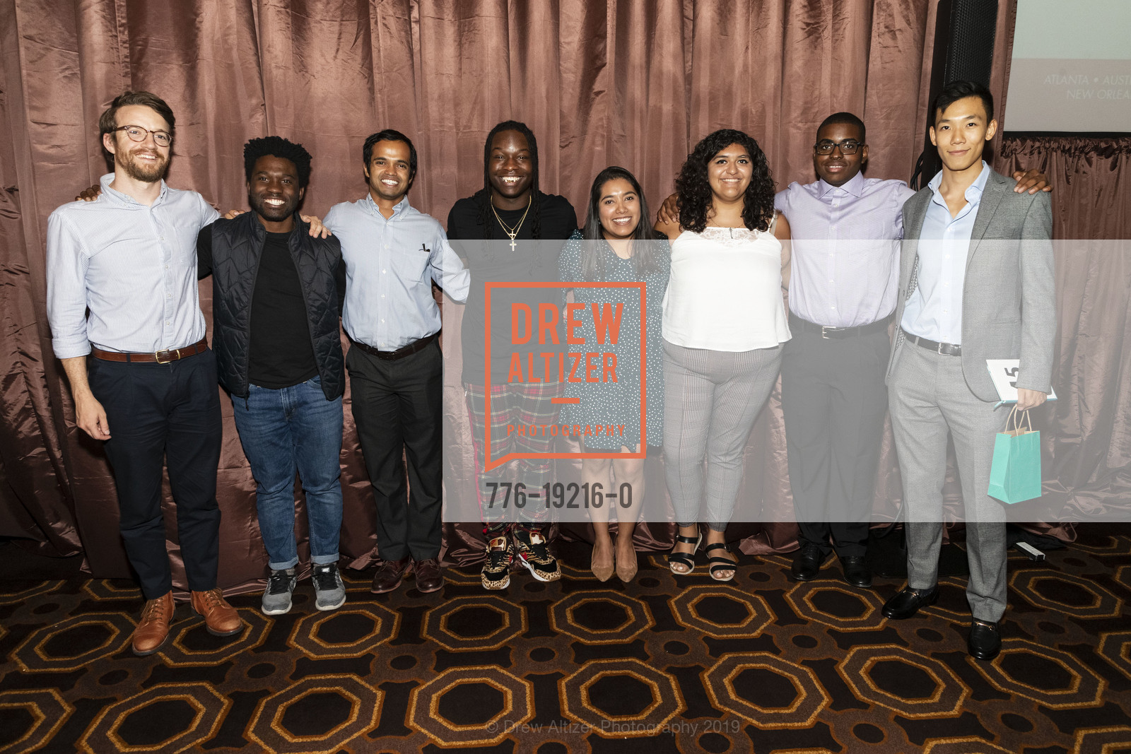 Dashell Laryea, Aditya Kaddu, Chris Lee, Jasmin Vara, Joanna Zamarripa, Carl Desir, Kevin Xiong, Catch The Breakthrough Spirit Luncheon 2019, Julia Morgan Ballroom. 465 California, September 26th, 2019, Photo #776-19216-0 Dashell Laryea, Aditya Kaddu, Chris Lee, Jasmin Vara, Joanna Zamarripa, Carl Desir, Kevin Xiong, Photo #776-19216-0