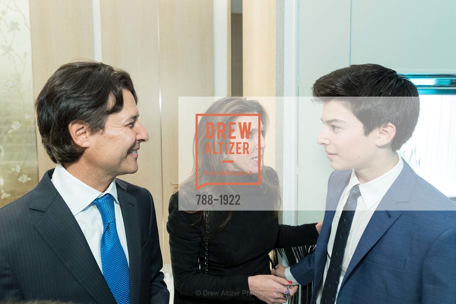 Roger Barnett, Sloan Barnett, Spencer Barnett, Tiffany & Co. Grand Opening Event, Tiffany & Co. 150 Post St, February 9th, 2017, Photo #788-1922 Roger Barnett, Sloan Barnett, Spencer Barnett, Photo #788-1922