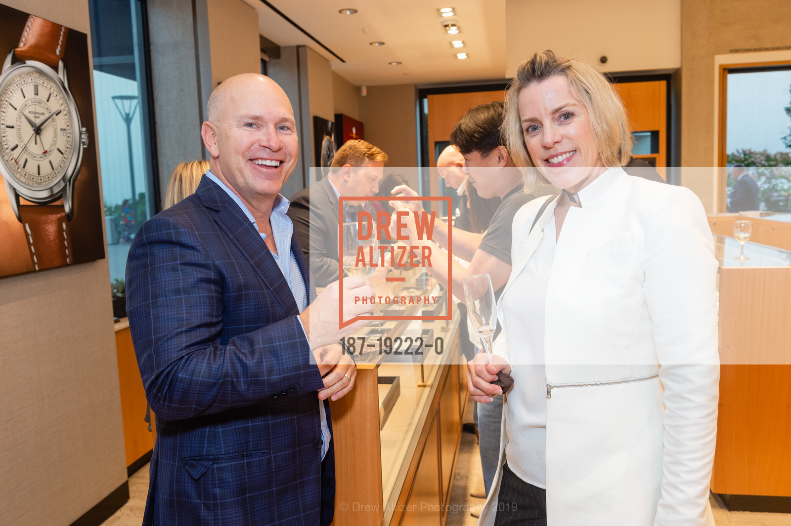 Matt Krebs, Jill Maines, Shreve & Co. Hosts Patek Phillippe Event 2019, Stanford Shopping Center. 329 Stanford Shopping Center, October 2nd, 2019, Photo #187-19222-0 Matt Krebs, Jill Maines, Photo #187-19222-0