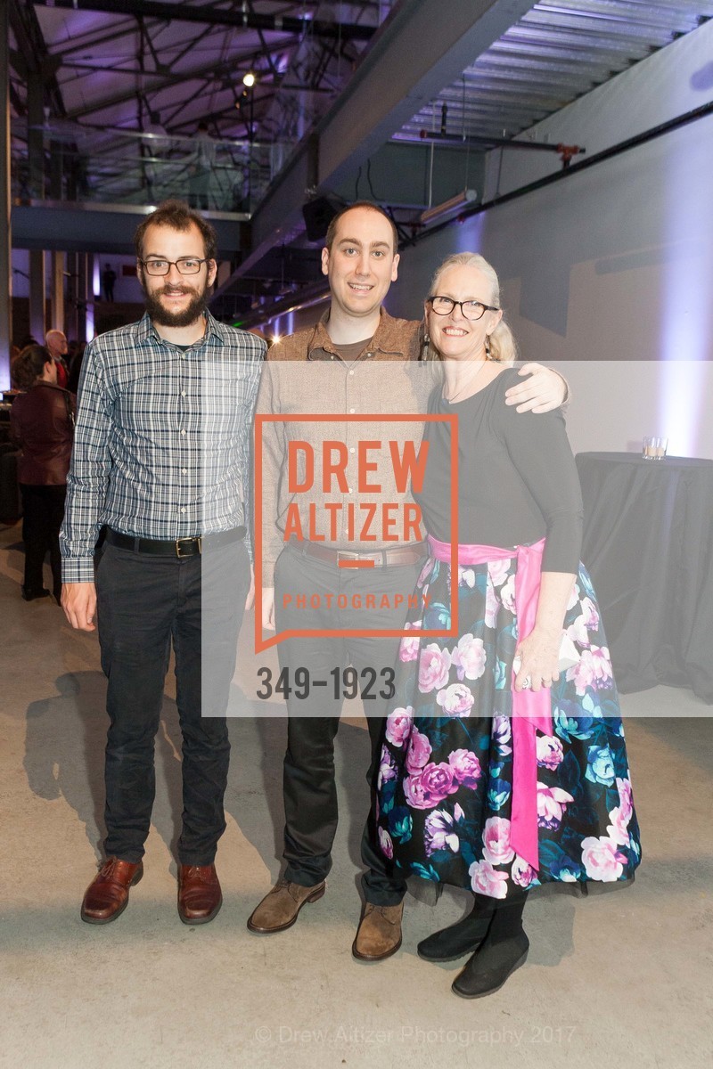 Sonny Roberts, Kevin Anderson, Rhonda Anderson, Art House Launch Party, Minnesota Street Project. 1275 Minnesota Street, February 9th, 2017, Photo #349-1923 Sonny Roberts, Kevin Anderson, Rhonda Anderson, Photo #349-1923