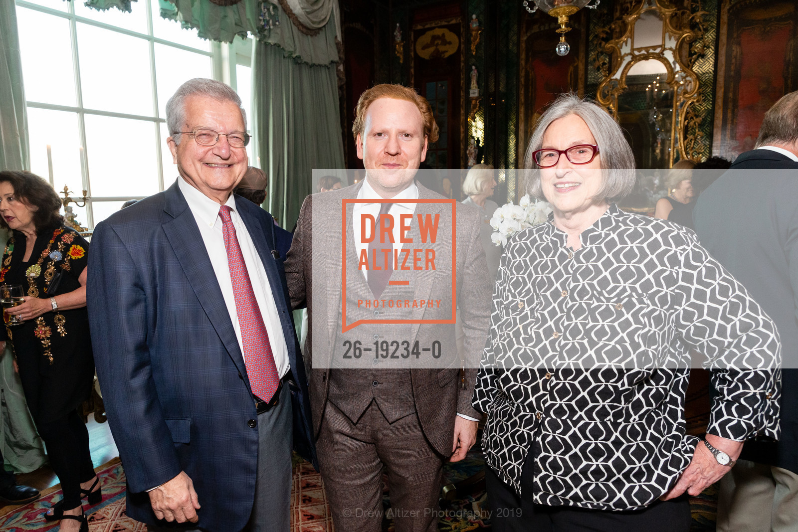 Ed Kavounas, Daniel Hope, Peggy Kavounas, Gordon and Ann Getty Host New Century Chamber Orchestra, Private Residence, September 25th, 2019, Photo #26-19234-0 Ed Kavounas, Daniel Hope, Peggy Kavounas, Photo #26-19234-0