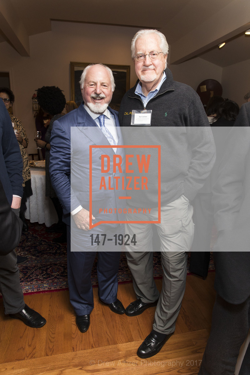 Joe Alioto, Joe Cotchett, Kick-off Cocktail Reception for the 15th Anniversary of the Leo T. McCarthy Center at USF, Leo T McCarthy Center. 400 MAGELLAN AVENUE, February 9th, 2017, Photo #147-1924 Joe Alioto, Joe Cotchett, Photo #147-1924
