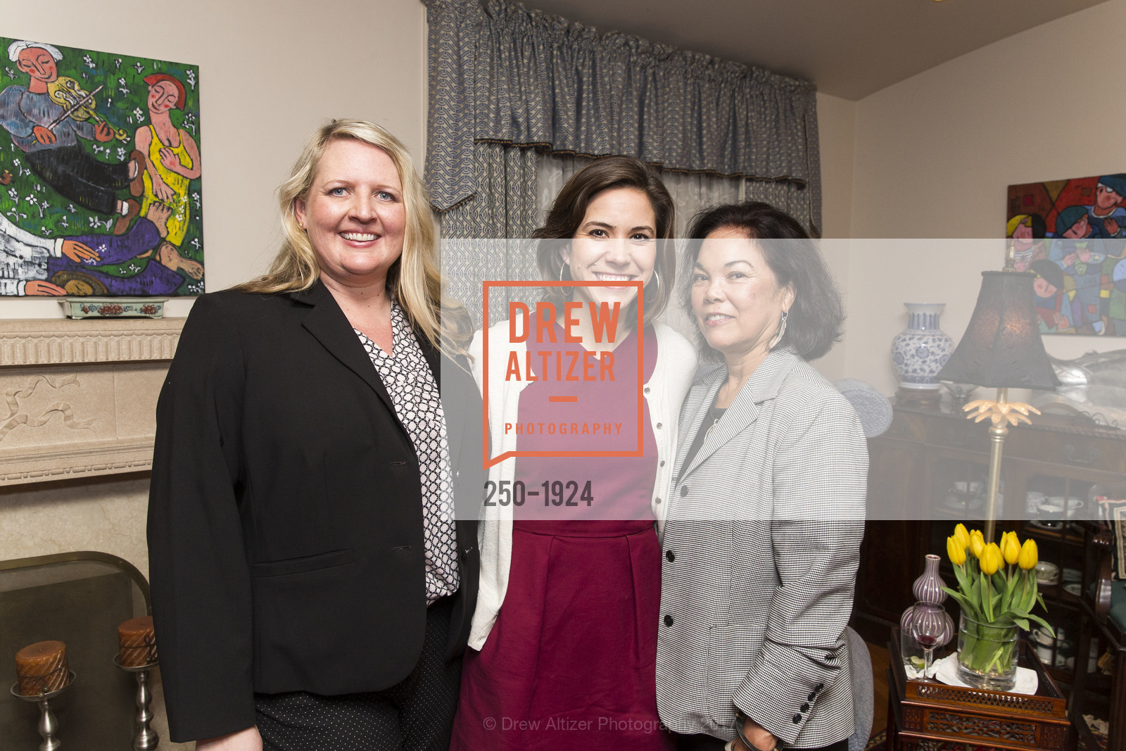 Krestin Froistad-Martin, Andrea Wise, Leslie Lombre, Kick-off Cocktail Reception for the 15th Anniversary of the Leo T. McCarthy Center at USF, Leo T McCarthy Center. 400 MAGELLAN AVENUE, February 9th, 2017, Photo #250-1924 Krestin Froistad-Martin, Andrea Wise, Leslie Lombre, Photo #250-1924