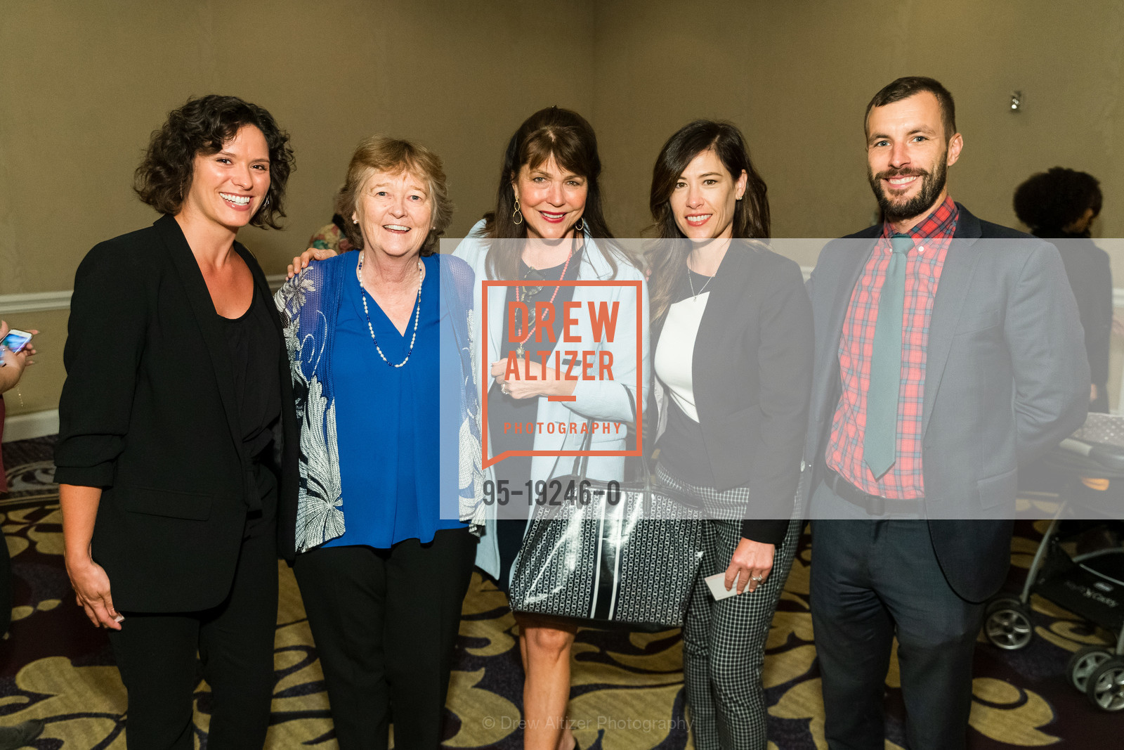 Anna Szarnicki, Martha Ryan, Liz Vaughan, Anna Carney, Derek Wetzel, Homeless Prenatal Program's 30th Anniversary Luncheon, Fairmont Hotel. 950 Mason Street, Photo #95-19246-0 Anna Szarnicki, Martha Ryan, Liz Vaughan, Anna Carney, Derek Wetzel, Photo #95-19246-0