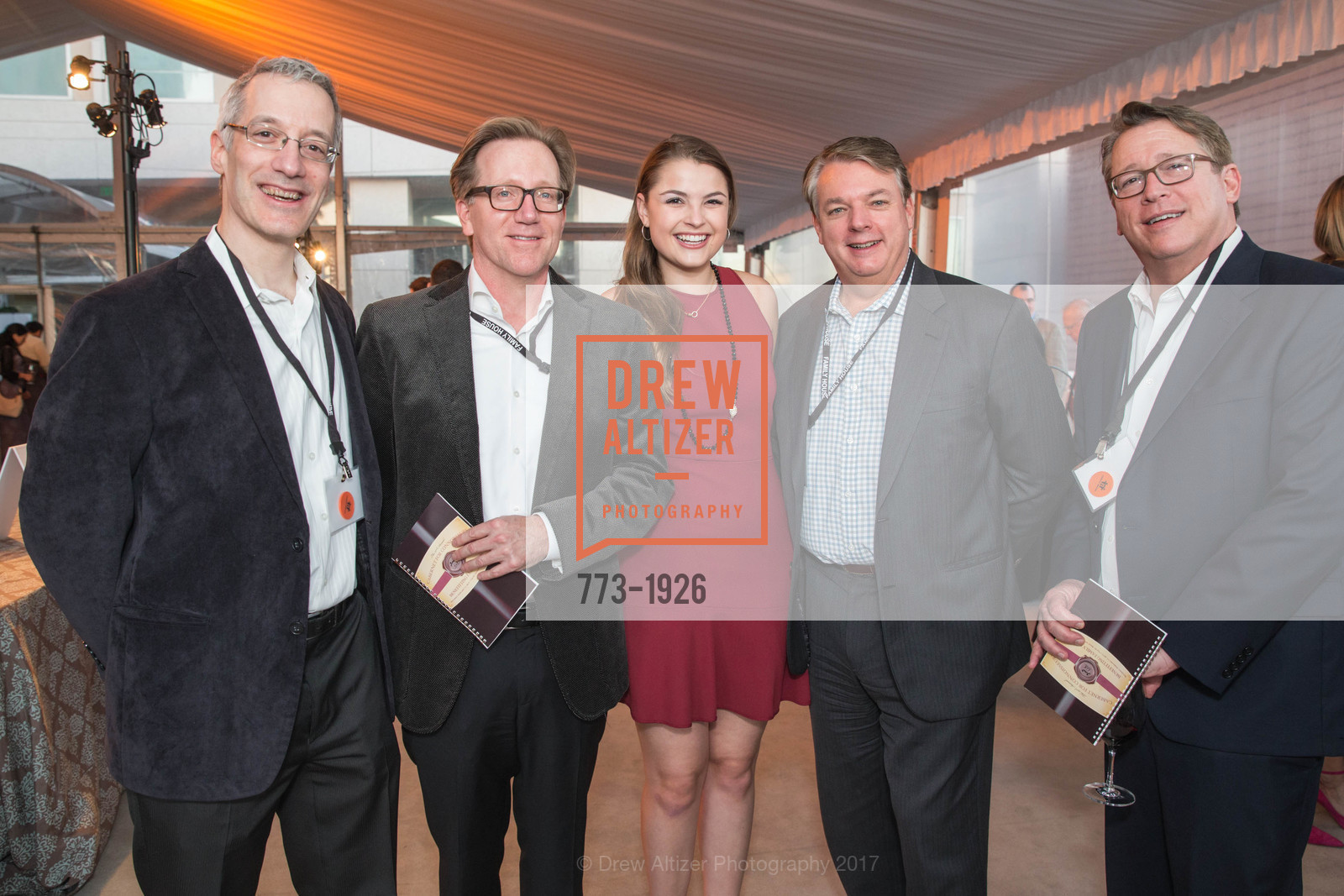 Dave Kaplan, Dennis Wilson, Olivia Poppens, Bill Brewster, Larry McFarland, Family House, Inc's Cabernet for Connoisseurs, The St. Regis. 125 3rd St California 94103, February 11th, 2017, Photo #773-1926 Dave Kaplan, Dennis Wilson, Olivia Poppens, Bill Brewster, Larry McFarland, Photo #773-1926