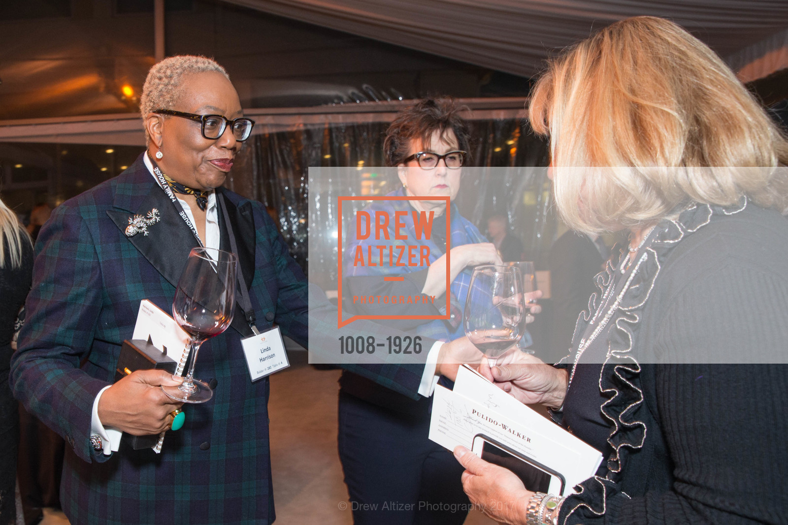 Linda Harrison, Ellen Anderson, Family House, Inc's Cabernet for Connoisseurs, The St. Regis. 125 3rd St California 94103, February 11th, 2017, Photo #1008-1926 Linda Harrison, Ellen Anderson, Photo #1008-1926