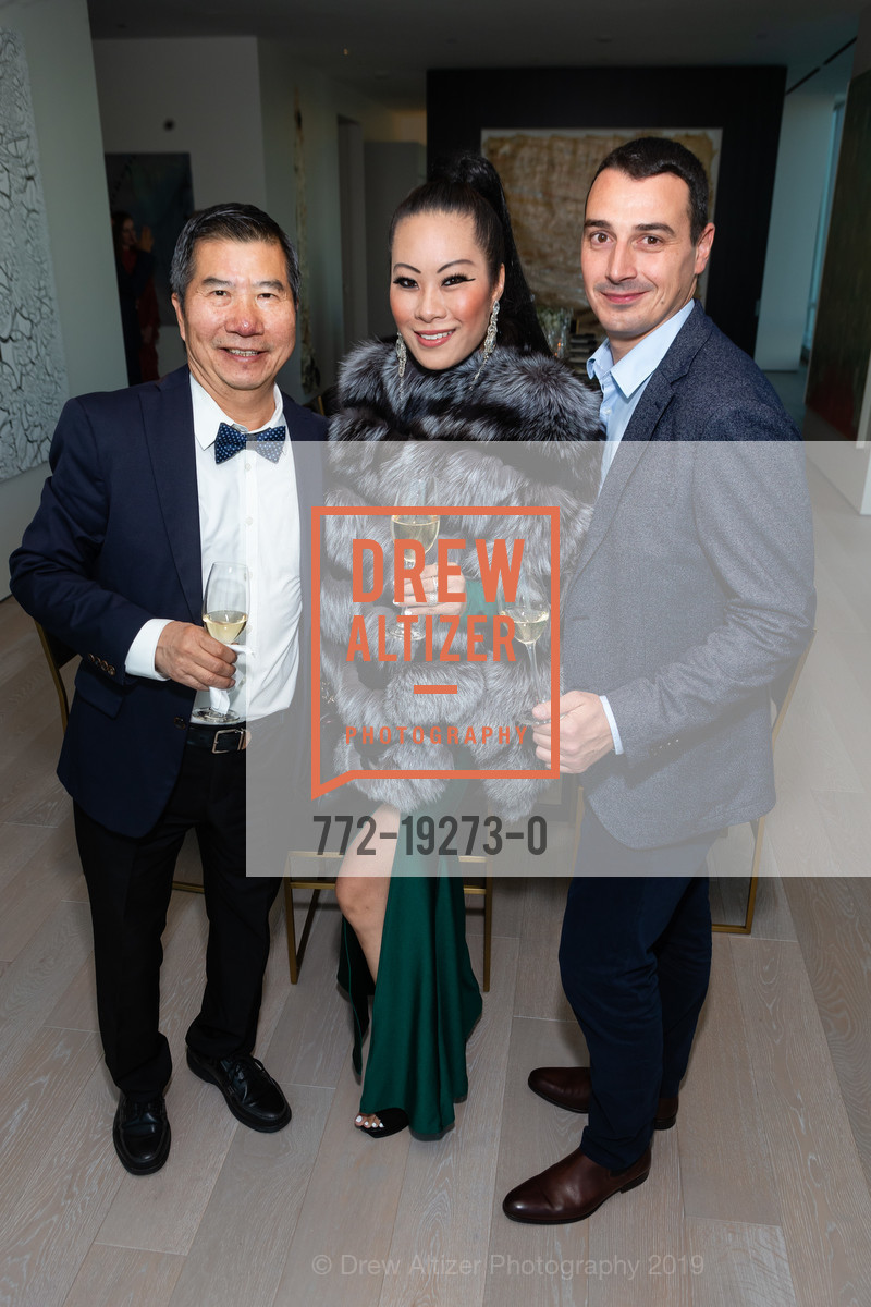 Kenneth Siu, Stephanie Ng, Baptiste Loiseau, 181 Fremont Hosts Louis XIII Dinner, 181 Fremont Residences. 181 Fremont Street, September 30th, 2019, Photo #772-19273-0 Kenneth Siu, Stephanie Ng, Baptiste Loiseau, Photo #772-19273-0