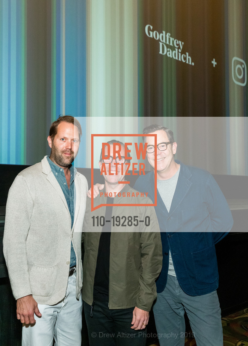 Alan Dye, Scott Dadich, Patrick Godfrey, Abstract Season Two Screening, Alamo Drafthouse Cinema. 2550 Mission Street, October 2nd, 2019, Photo #110-19285-0 Alan Dye, Scott Dadich, Patrick Godfrey, Photo #110-19285-0