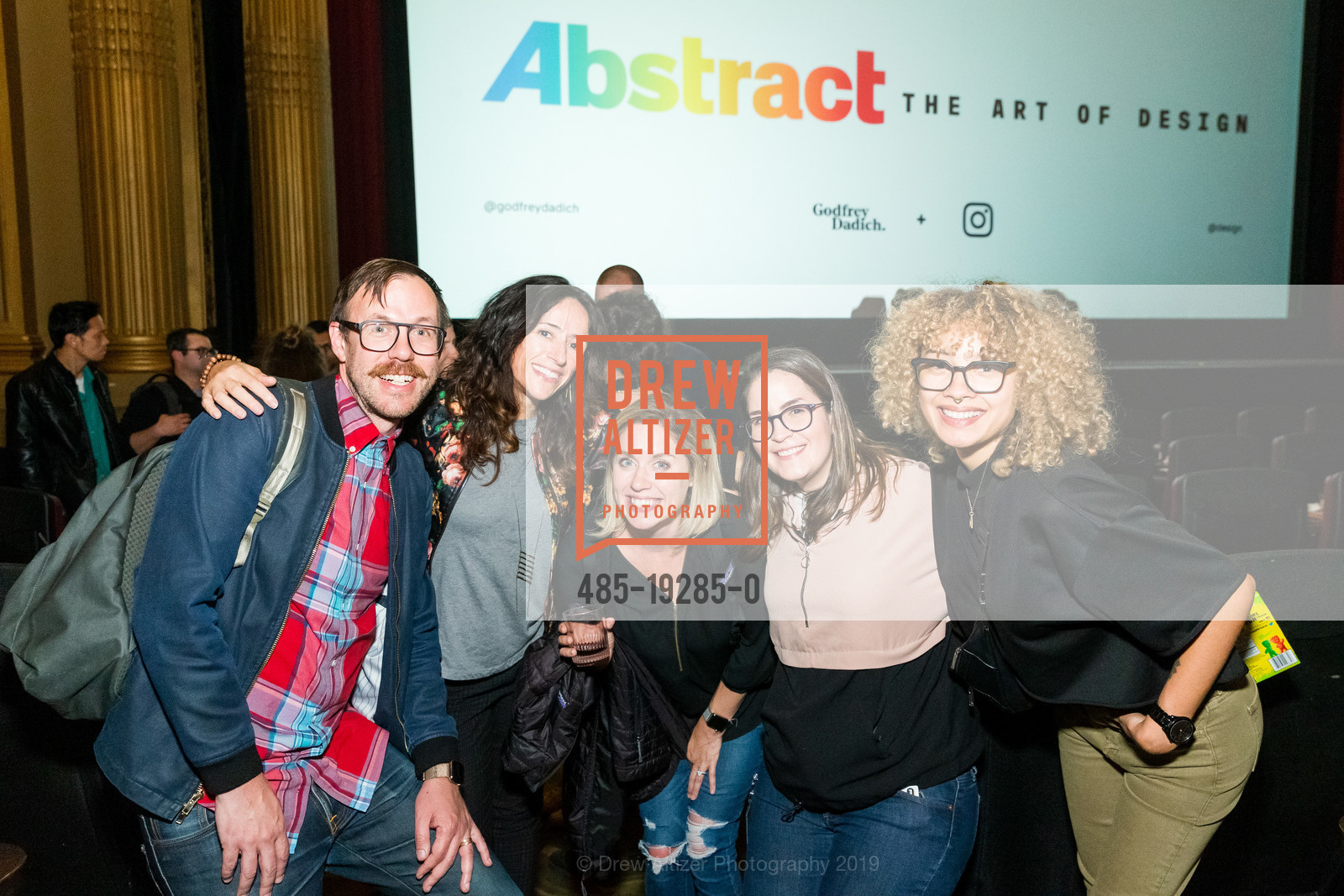Shane Booth, Carrie Bisazza, Carly Lodge, Anaelisa Aburto, Amber Muck, Abstract Season Two Screening, Alamo Drafthouse Cinema. 2550 Mission Street, October 2nd, 2019, Photo #485-19285-0 Shane Booth, Carrie Bisazza, Carly Lodge, Anaelisa Aburto, Amber Muck, Photo #485-19285-0