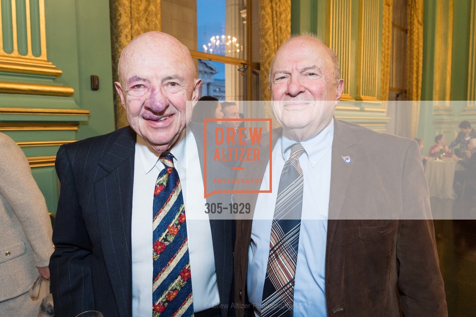 Fred Levinson, Jon Levinson, JCRC Behind the Scenes 2017, San Francisco War Memorial Veterans Building. 401 Van Ness Ave #110, February 16th, 2017, Photo #305-1929 Fred Levinson, Jon Levinson, Photo #305-1929