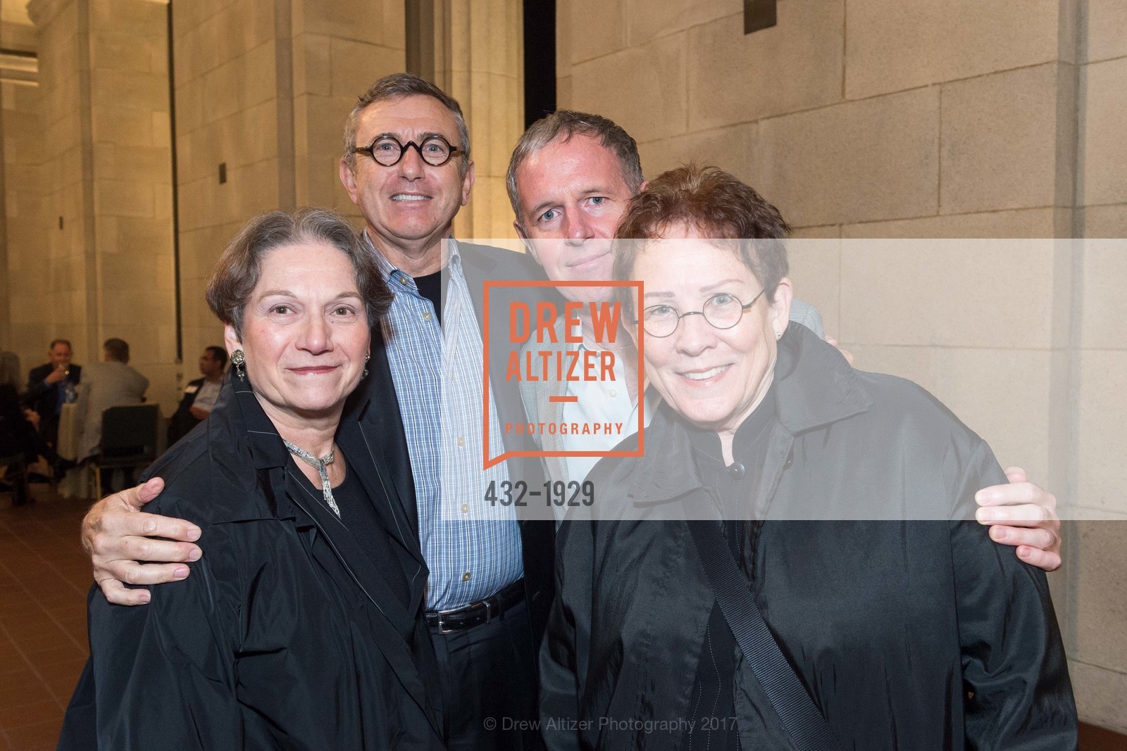 Johanna Spilman, Paul Wiseman, Michael Mullin, Jean Burns, JCRC Behind the Scenes 2017, San Francisco War Memorial Veterans Building. 401 Van Ness Ave #110, February 16th, 2017, Photo #432-1929 Johanna Spilman, Paul Wiseman, Michael Mullin, Jean Burns, Photo #432-1929