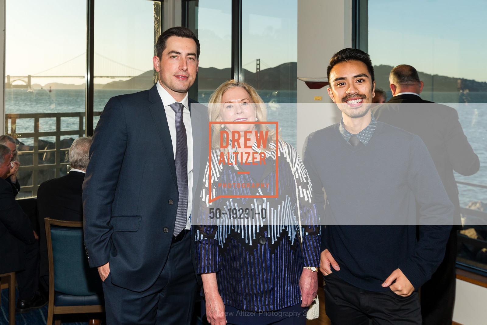 Dan Hutson, Janis MacKenzie, Lawrence Ricardo, Order of Malta Clinic Champions Gala, St. Francis Yacht Club. 700 Marina Boulevard, October 1st, 2019, Photo #50-19291-0 Dan Hutson, Janis MacKenzie, Lawrence Ricardo, Photo #50-19291-0