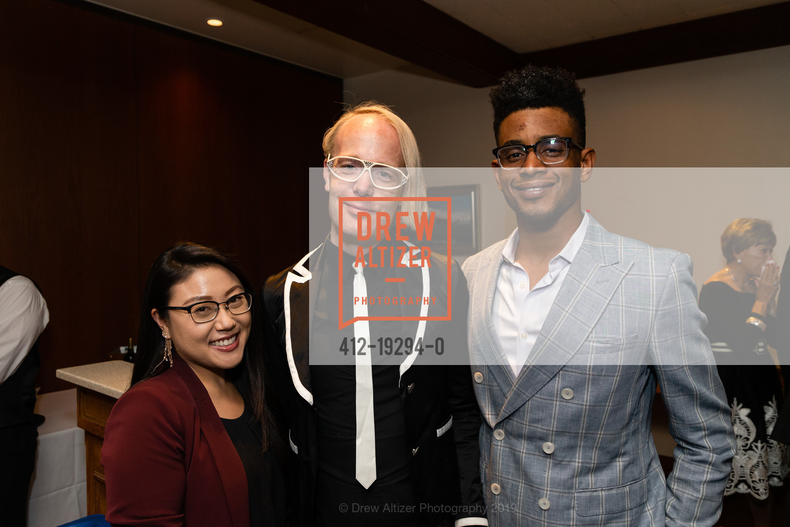 Grace Chung, Andy McCaslin, Thomas Butler, San Francisco Beautiful Honors Robert C. Friese, St. Francis Yacht Club. 700 Marina Boulevard, October 3rd, 2019, Photo #412-19294-0 Grace Chung, Andy McCaslin, Thomas Butler, Photo #412-19294-0