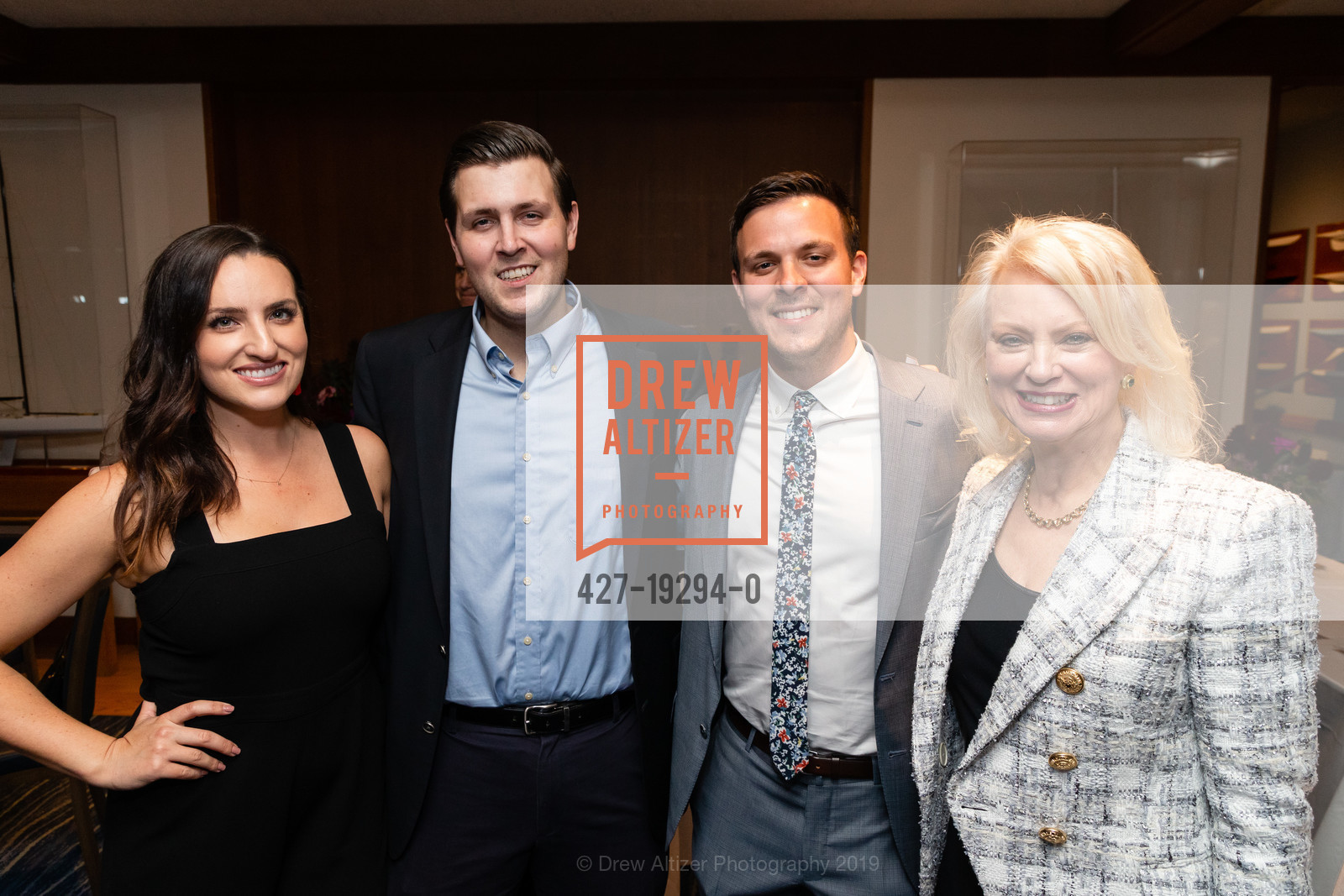 Mallory Brown, Matt Friese, Mark Friese, Chandra Friese, San Francisco Beautiful Honors Robert C. Friese, St. Francis Yacht Club. 700 Marina Boulevard, October 3rd, 2019, Photo #427-19294-0 Mallory Brown, Matt Friese, Mark Friese, Chandra Friese, Photo #427-19294-0