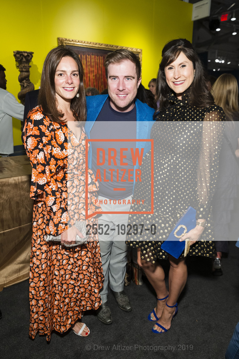 Helen Hatch, Matthew Kimball, Samantha Bechtel, The San Francisco Fall Show Opening Night Preview Gala 2019, Fort Mason Festival Pavilion, October 2nd, 2019, Photo #2552-19297-0 Helen Hatch, Matthew Kimball, Samantha Bechtel, Photo #2552-19297-0