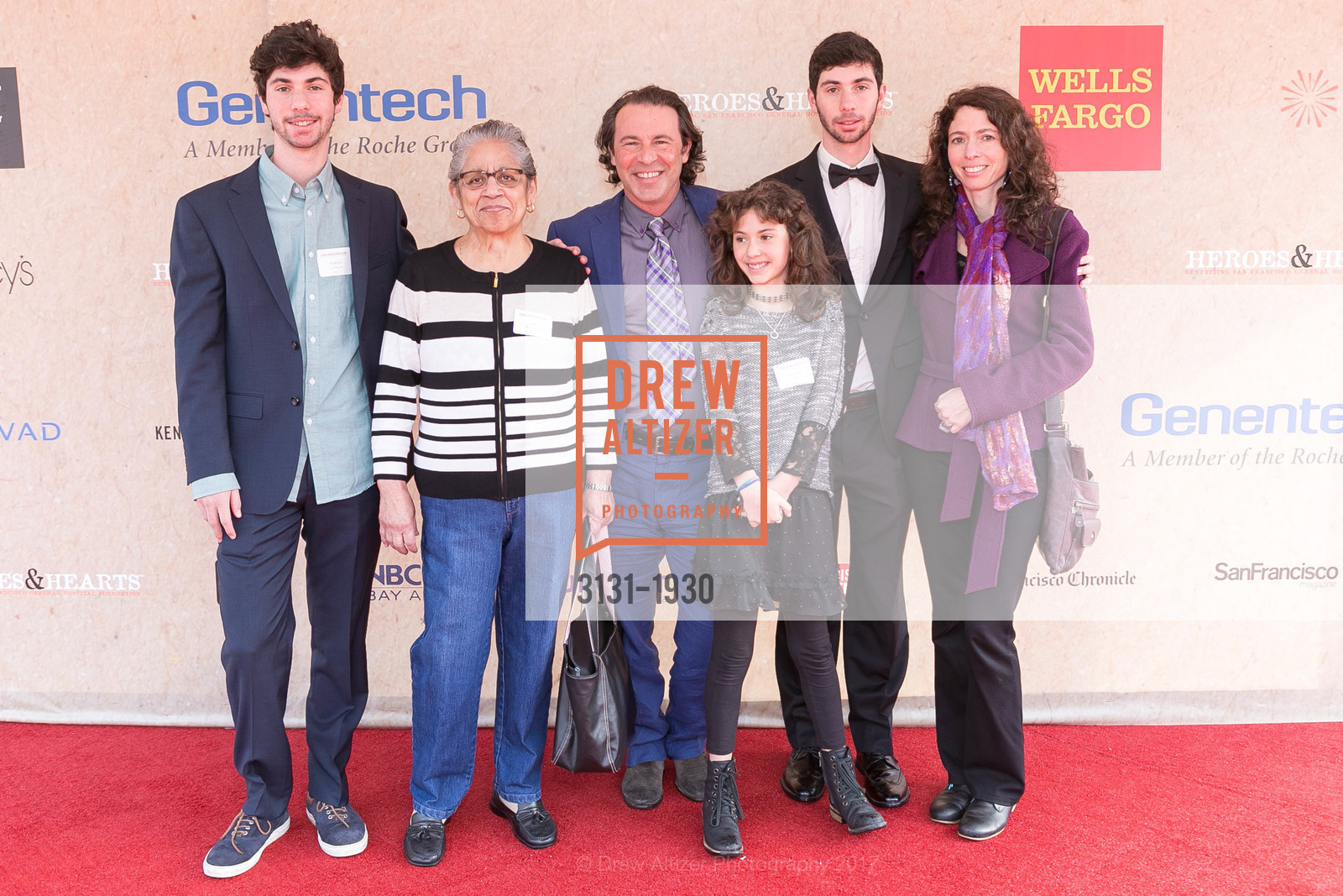 Gabriel Schillinger-Hyman, Maria Fernandez, Dean Schillinger, Aton Schillinger-Hyman, Micaela Schillinger-Hyman, Heroes and Hearts Luncheon 2017, AT&T Park, February 16th, 2017, Photo #3131-1930 Gabriel Schillinger-Hyman, Maria Fernandez, Dean Schillinger, Aton Schillinger-Hyman, Micaela Schillinger-Hyman, Photo #3131-1930