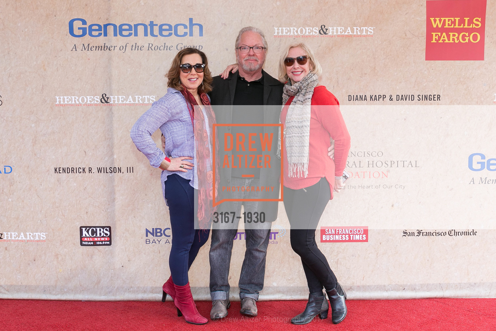 T Beller, John Bonick, Donna Kopol Bonick, Heroes and Hearts Luncheon 2017, AT&T Park, February 16th, 2017, Photo #3167-1930 T Beller, John Bonick, Donna Kopol Bonick, Photo #3167-1930