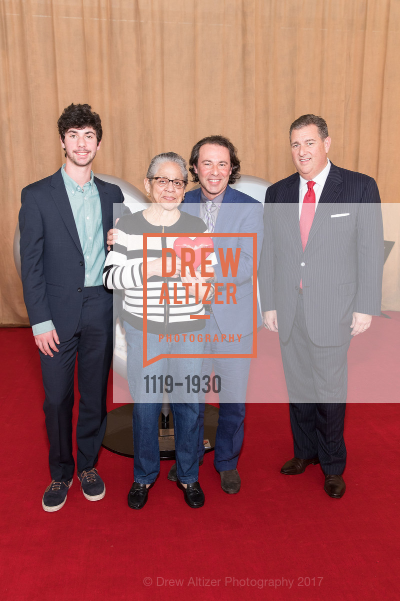 Gabriel Schillinger-Hyman, Maria Fernandez, Dean Schillinger, Stephen Revetria, Heroes and Hearts Luncheon 2017, AT&T Park, February 16th, 2017, Photo #1119-1930 Gabriel Schillinger-Hyman, Maria Fernandez, Dean Schillinger, Stephen Revetria, Photo #1119-1930