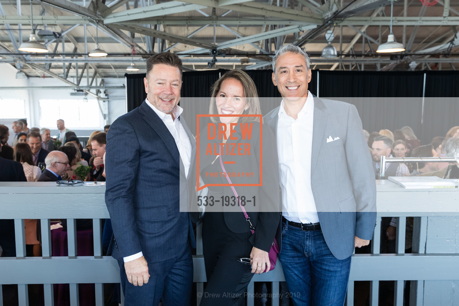 Jeff Holt, Melisa Olivero, Ron Ortiz, ICAA Annual Fall Antique Show Lunch and Lecture, Fort Mason Festival Pavillion, October 4th, 2019, Photo #533-19318-1 Jeff Holt, Melisa Olivero, Ron Ortiz, Photo #533-19318-1
