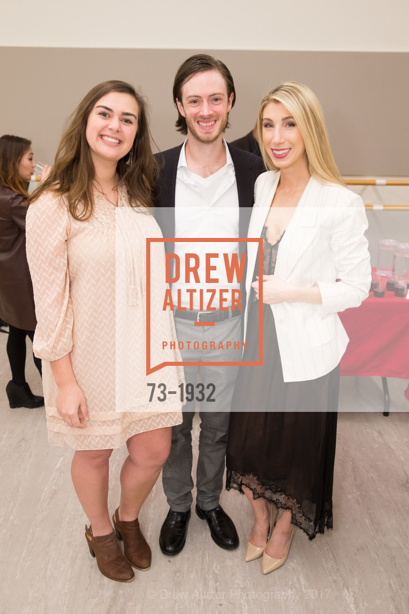 Maria Farley, Chris Clark, Maggie Winterfeldt Clark, ENCORE! Trio Frankenstein Pre-Show Reception & Performance, San Francisco Ballet School-Buck Studio. 455 Franklin Street, February 23rd, 2017, Photo #73-1932 Maria Farley, Chris Clark, Maggie Winterfeldt Clark, Photo #73-1932