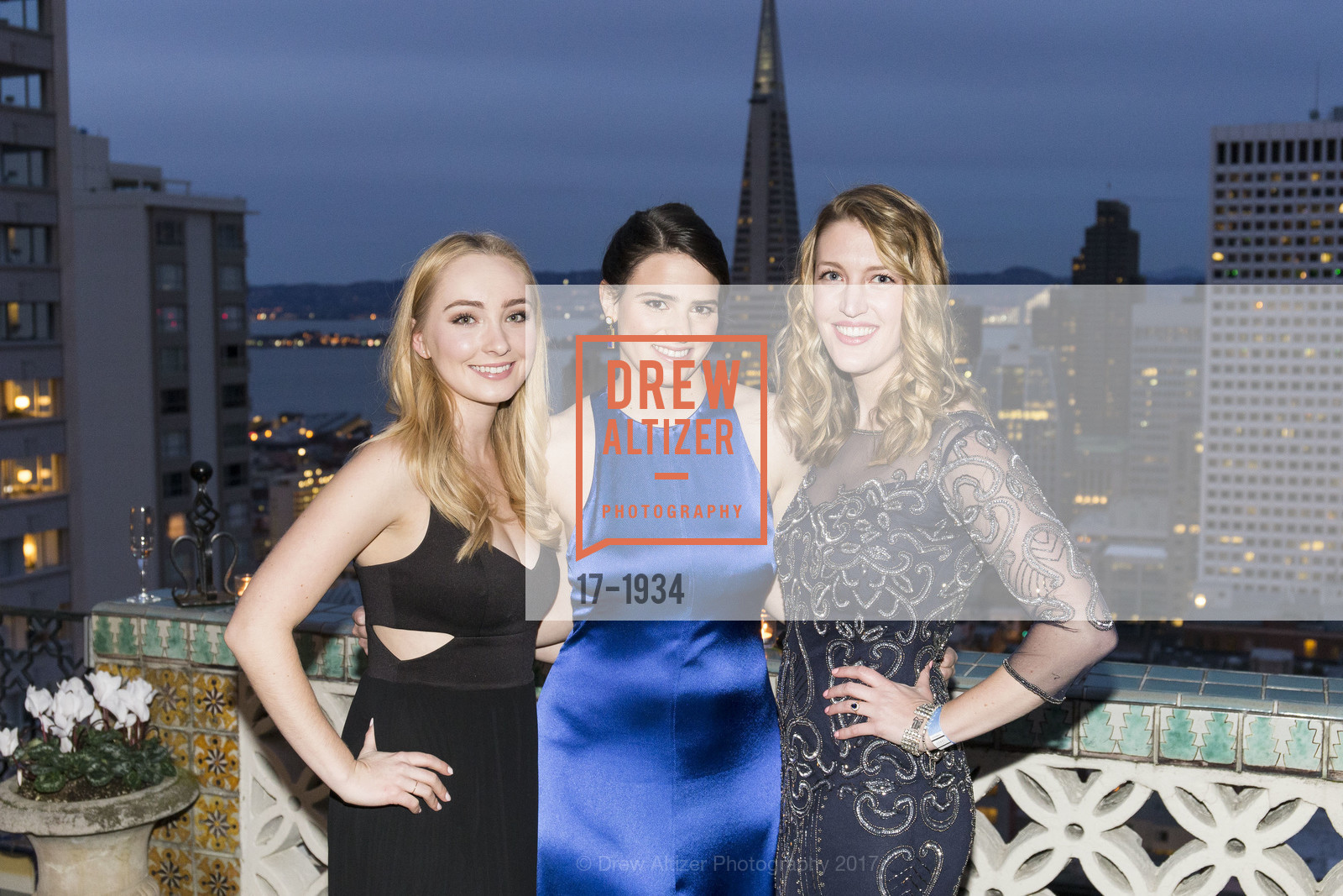 Morgan Barnes, Bailey Douglass, Julia Allyn, Spinsters Legacy Benefit supporting KEEN 2017, Fairmont Hotel, Penthouse, February 25th, 2017, Photo #17-1934 Morgan Barnes, Bailey Douglass, Julia Allyn, Photo #17-1934