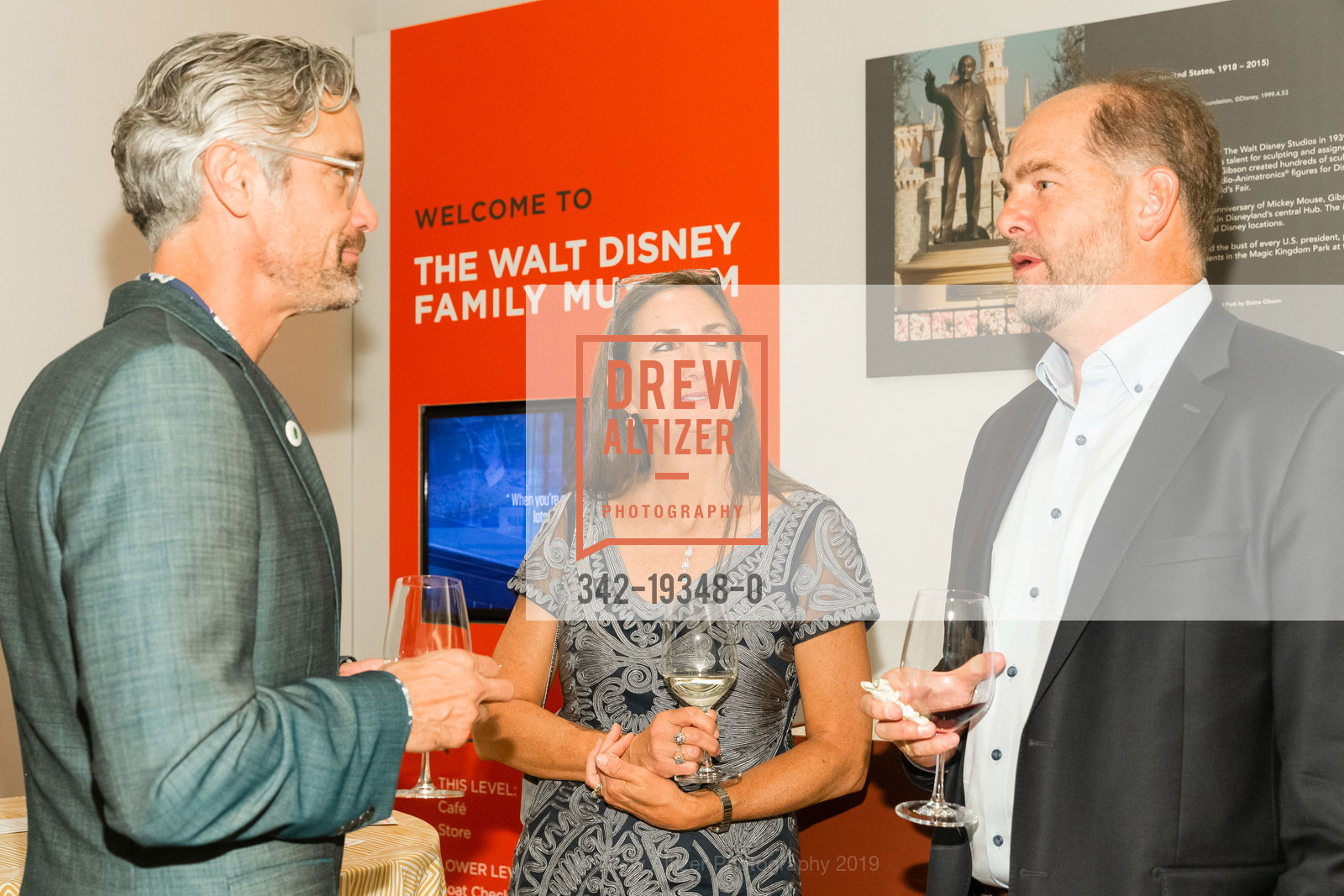 Chris Flink, Lisa Liddle, Mike Liddle, An Intimate Evening Celebrating Dr. Jane Goodall at Walt Disney Family Museum, Walt Disney Family Museum. 104 Montgomery Street, October 10th, 2019, Photo #342-19348-0 Chris Flink, Lisa Liddle, Mike Liddle, Photo #342-19348-0