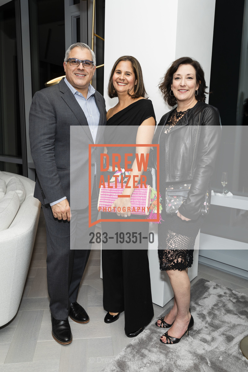 George Brazil, Cecilia Sagrera-Hill, Kari McIntosh, 181 Fremont and Architectural Digest Unveil The Grand Penthouse at 181 Fremont Residences, 181 Fremont Residences, Penthouse. 181 Fremont Street, October 10th, 2019, Photo #283-19351-0 George Brazil, Cecilia Sagrera-Hill, Kari McIntosh, Photo #283-19351-0