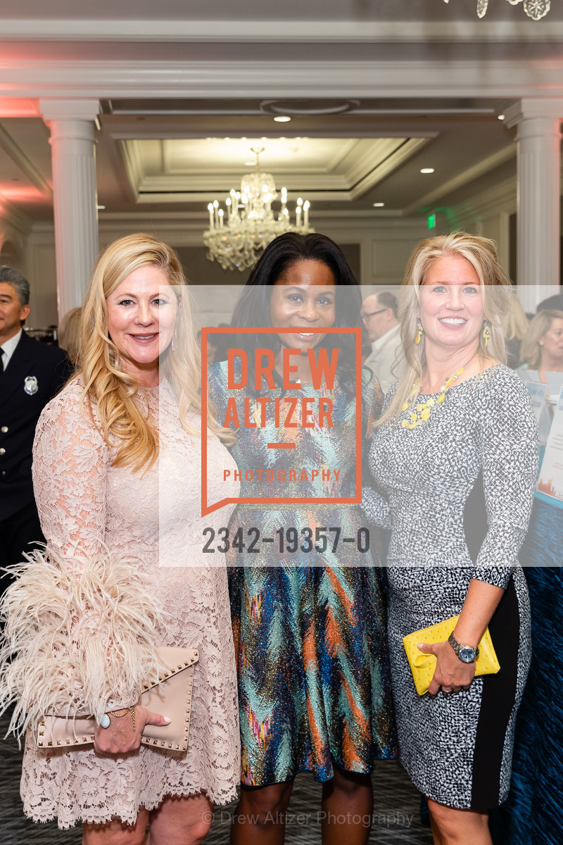 Kathleen Toland, Brandi Hudson, Linda Miller, Saint Francis Foundation presents Wine Women & Shoes 2019, Ritz Carlton. 600 Stockton St, Photo #2342-19357-0 Kathleen Toland, Brandi Hudson, Linda Miller, Photo #2342-19357-0