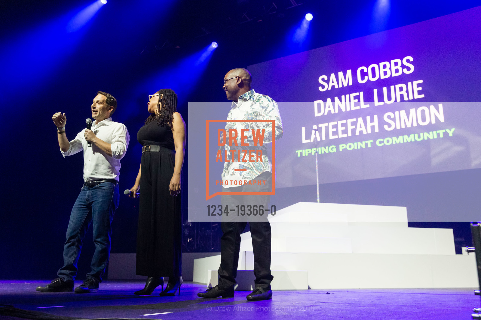Daniel Lurie, Lateefah Simon, Sam Cobbs, Tipping Point Amplified VIP event 2019, The Fox. 1807 Telegraph Ave, October 12th, 2019, Photo #1234-19366-0 Daniel Lurie, Lateefah Simon, Sam Cobbs, Photo #1234-19366-0