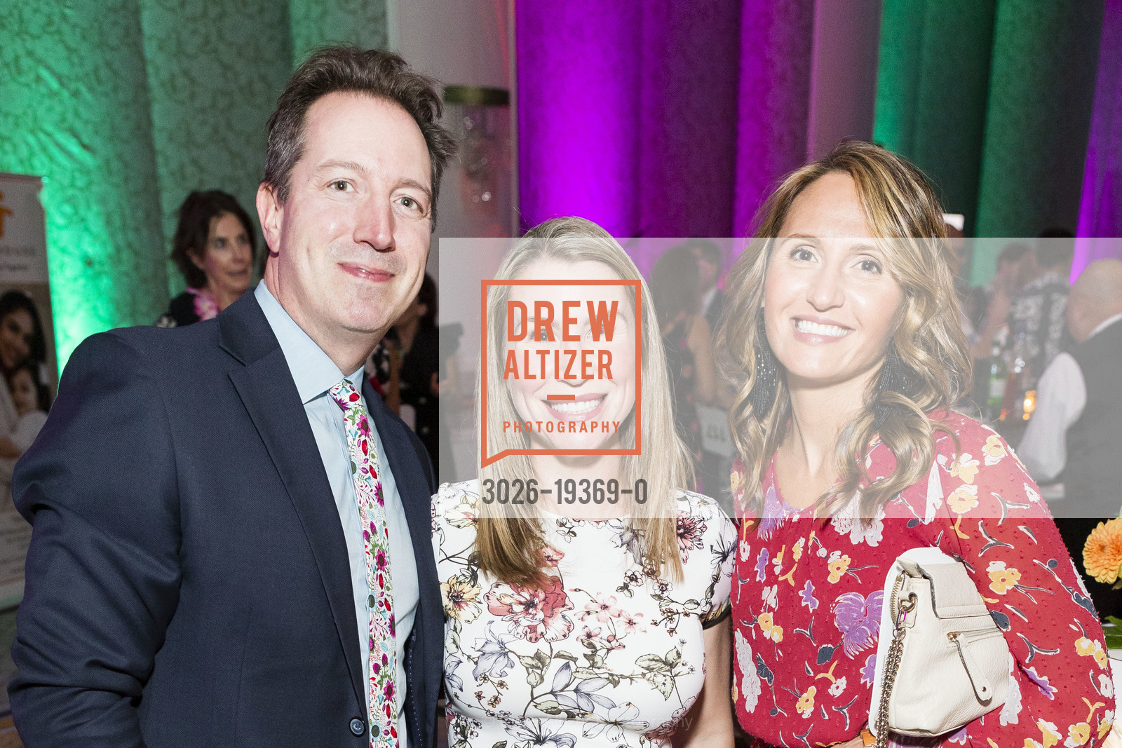 Alan Fay, Jillian Ponte, Sarah Endemann, Family House Ohana Gala 2019, Fairmont Hotel. 950 Mason St, Photo #3026-19369-0 Alan Fay, Jillian Ponte, Sarah Endemann, Photo #3026-19369-0