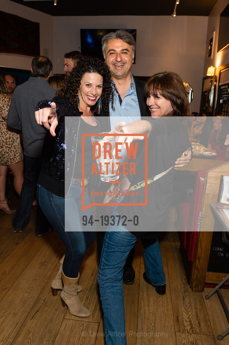 Jean Herman, Hooman Khalili, Sarah Clark, Hooman Celebrates 20 Years at Alice Radio 2019, Noe's Cantina. 1199 Church St, Photo #94-19372-0 Jean Herman, Hooman Khalili, Sarah Clark, Photo #94-19372-0