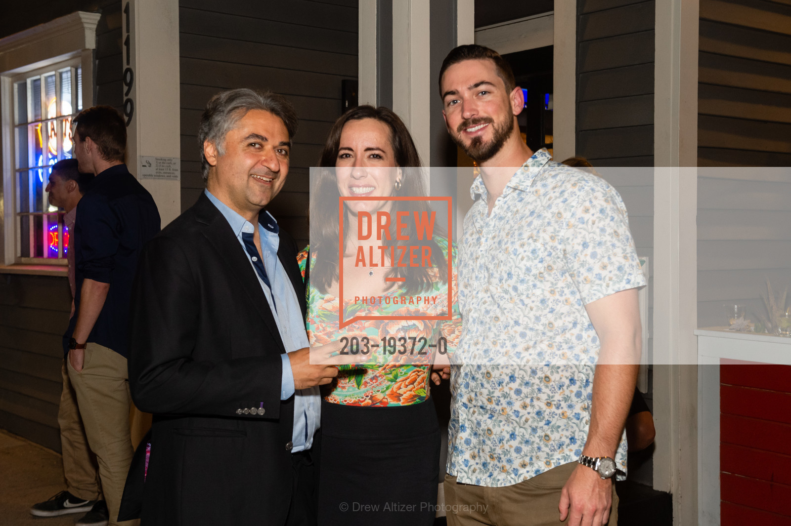Hooman Khalili, Aimee Ellis, Alex Zucker, Hooman Celebrates 20 Years at Alice Radio 2019, Noe's Cantina. 1199 Church St, Photo #203-19372-0 Hooman Khalili, Aimee Ellis, Alex Zucker, Photo #203-19372-0