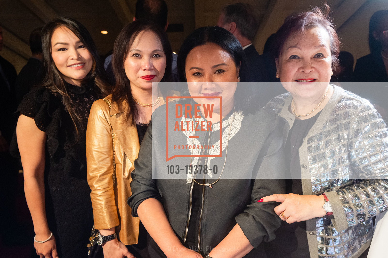 Wassana Korkhieola, Cindy Wong, Wong, Margaret Chow, Shreve & Co. Hosts Wellendorff Dinner 2019, Villa Tavera. 27 Hotaling Pl, Photo #103-19378-0 Wassana Korkhieola, Cindy Wong, Wong, Margaret Chow, Photo #103-19378-0